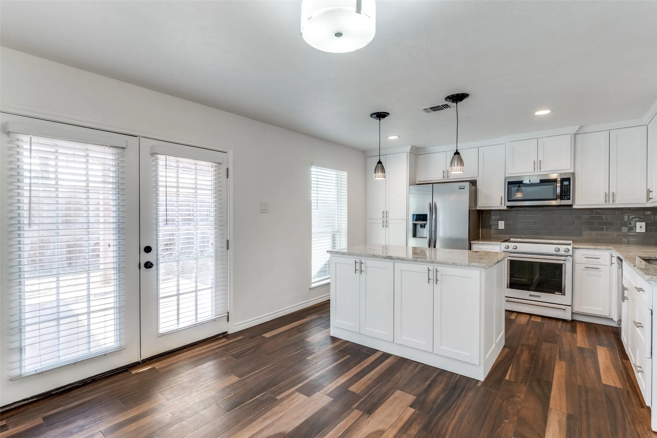 Unfurnished perspective of kitchen