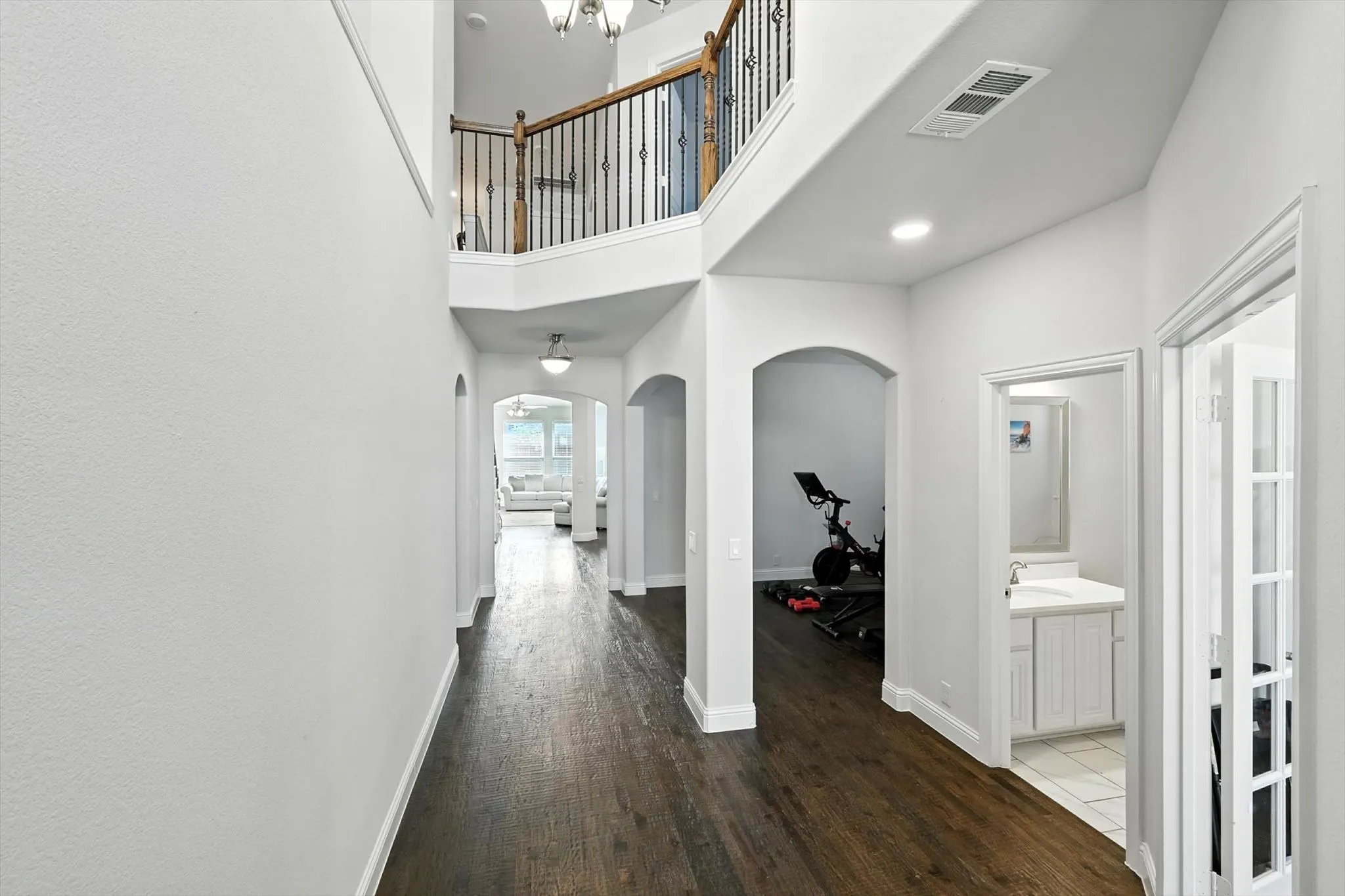 Partial Peek A Boo Balcony in the main foyer