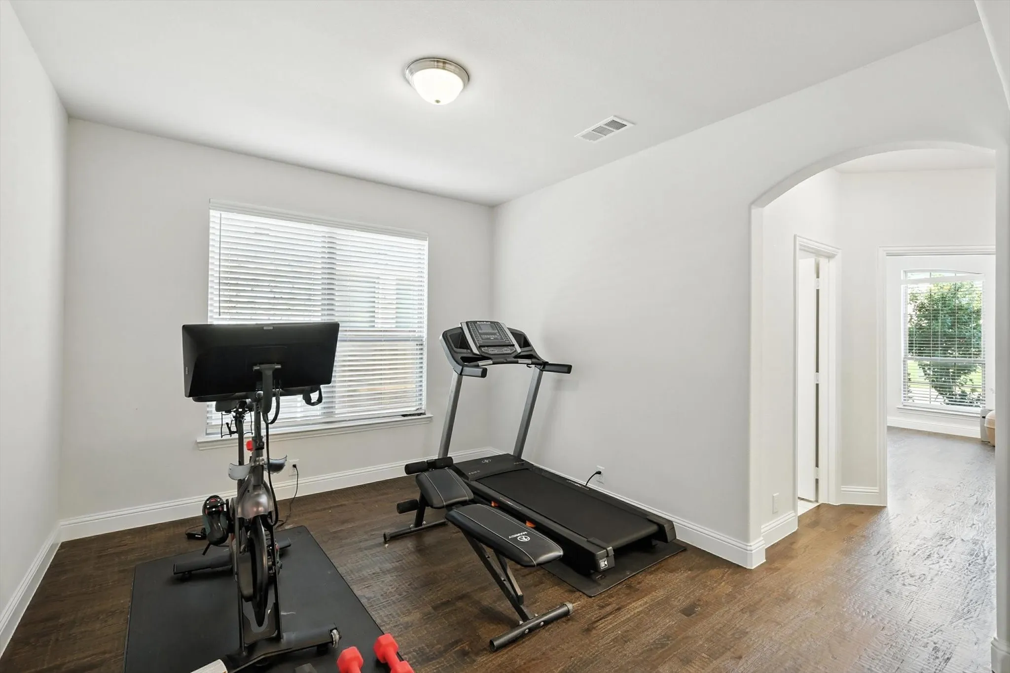 Dining Area used as an exercise room