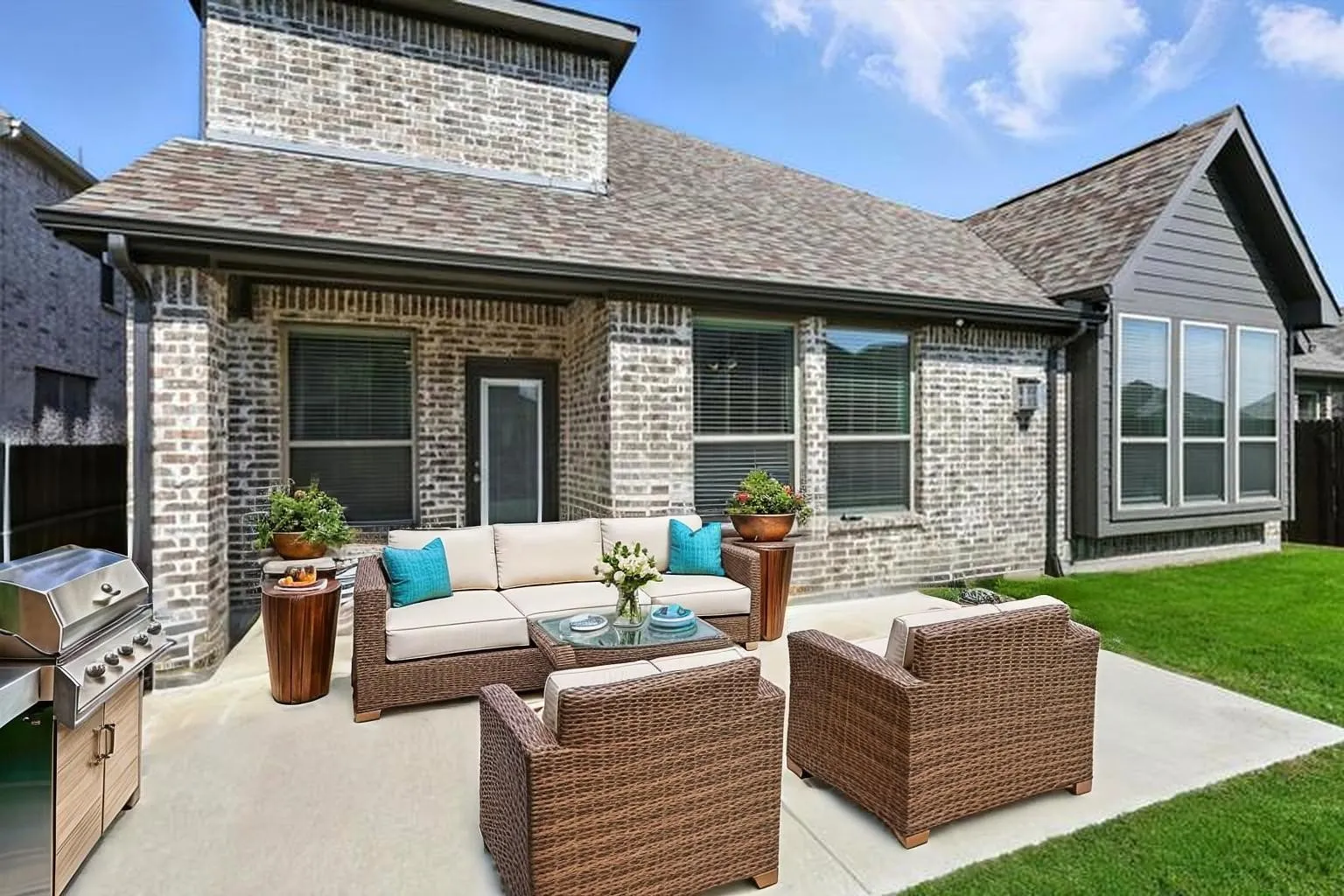 Back Patio  **virtually staged**