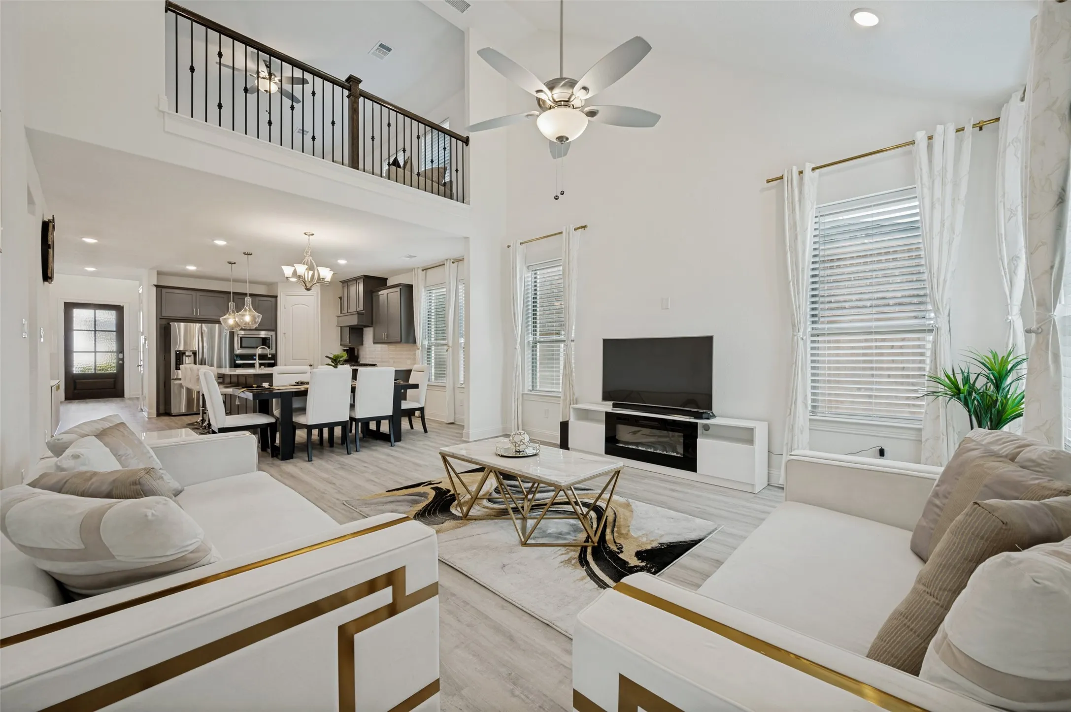 Open living area with great natural light