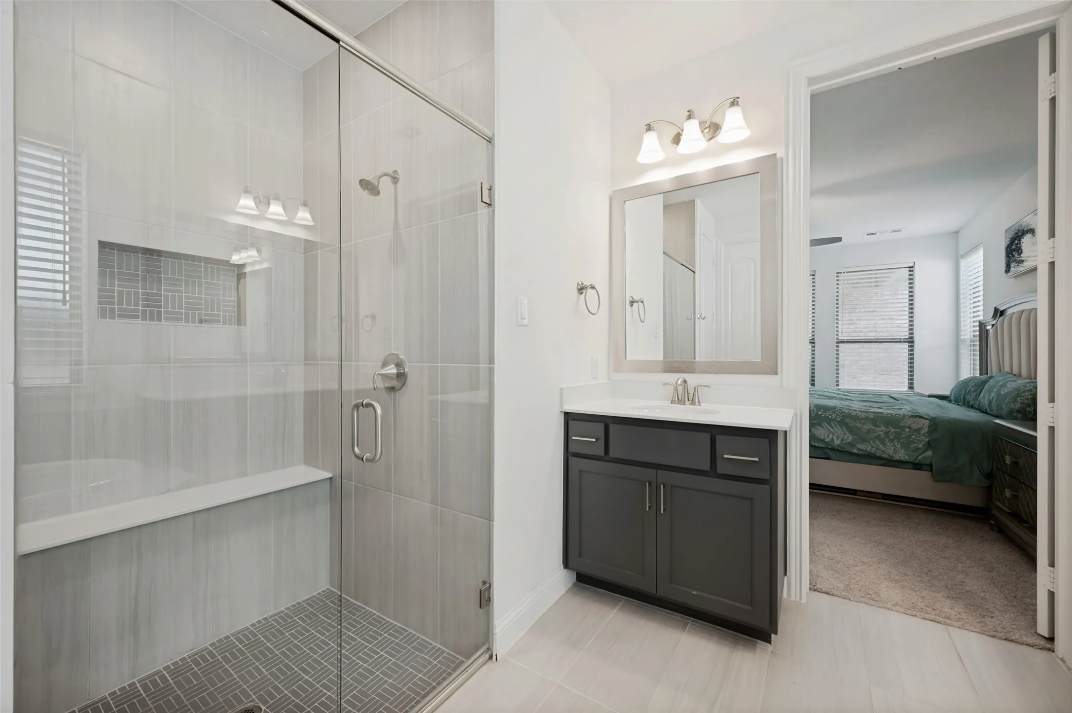 Beautiful oversized shower