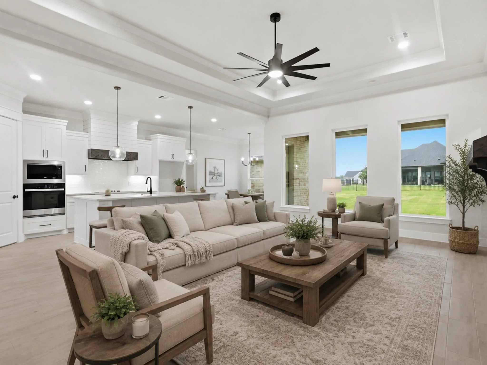 Virtually Staged Living Room