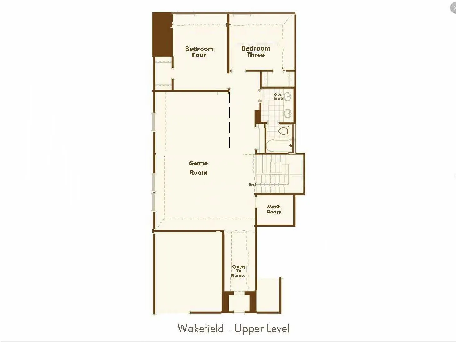 Upper Level Floor plan - Modifications have been made