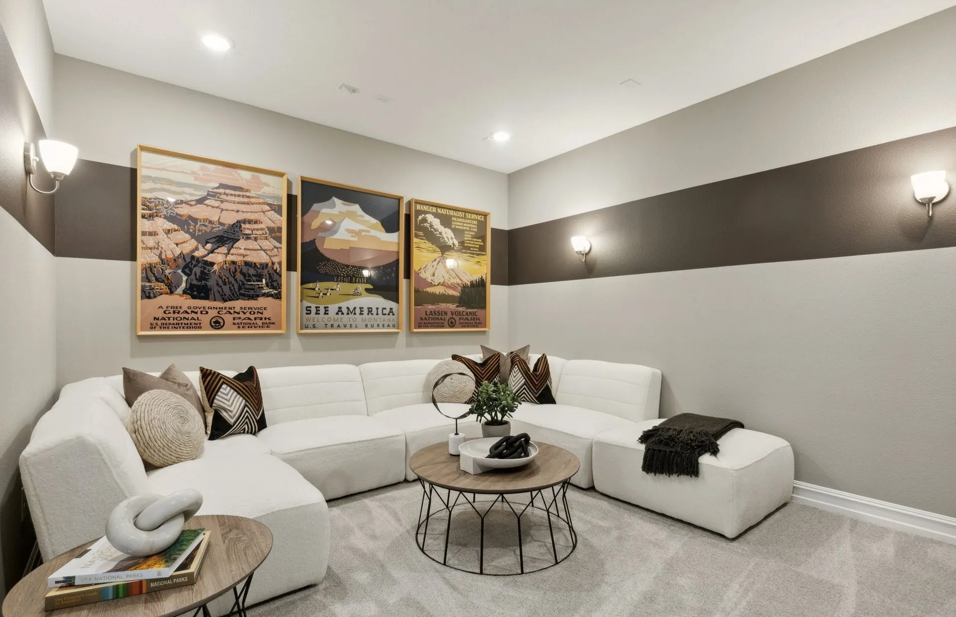*Model Representation - Optional media room on second level