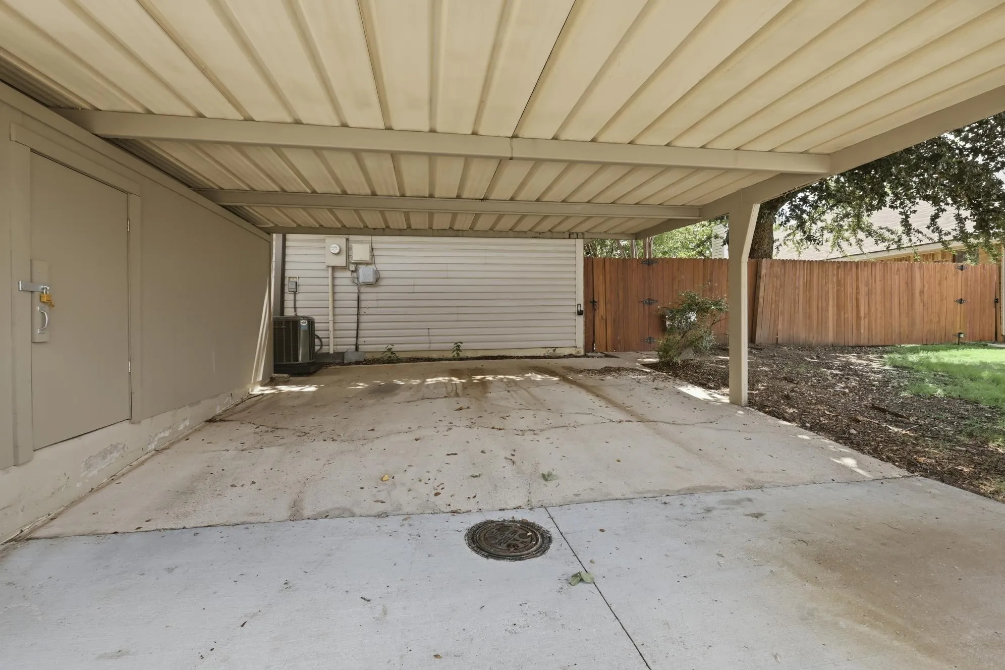 Protected covered parking