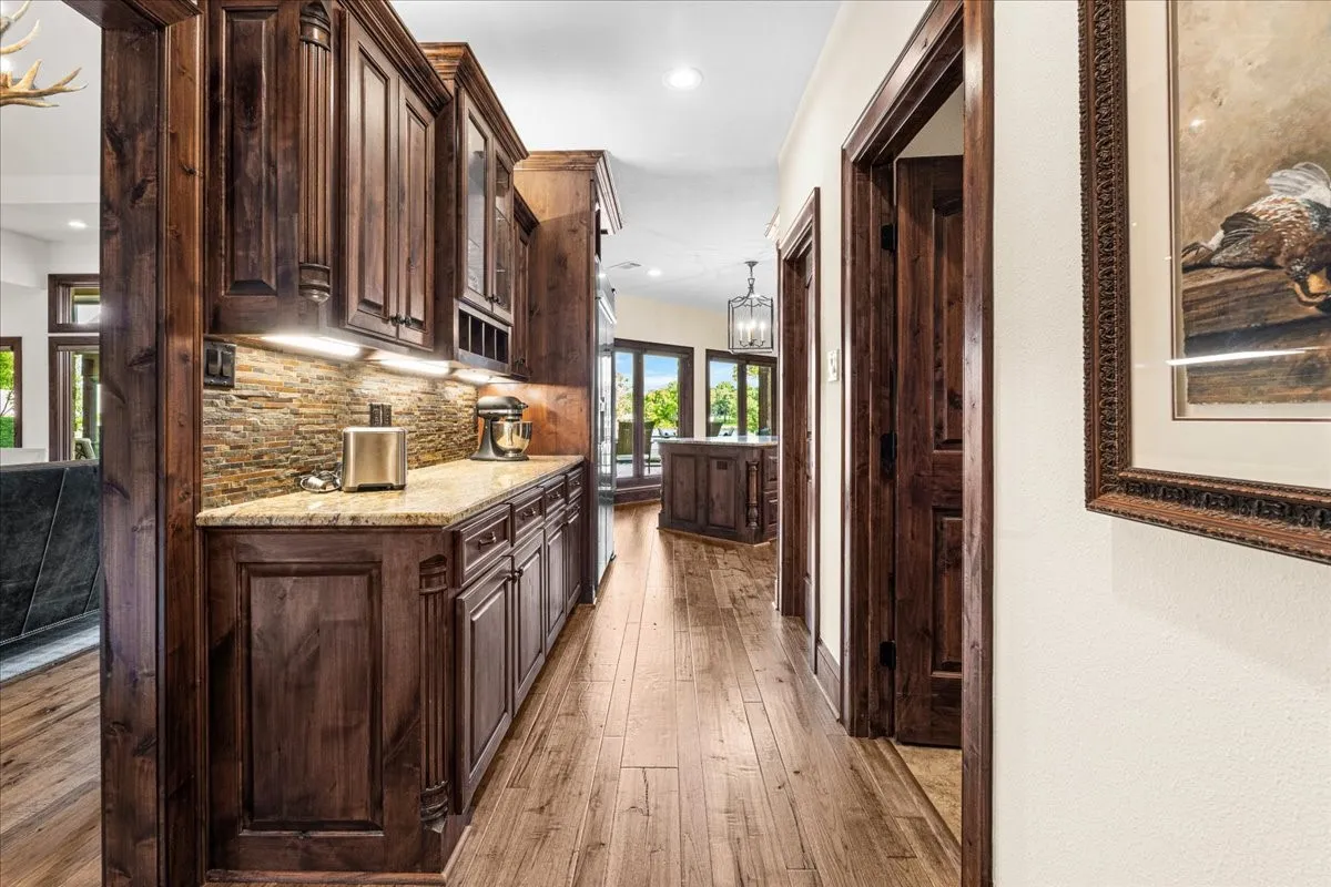Butler pantry just off the kitchen
