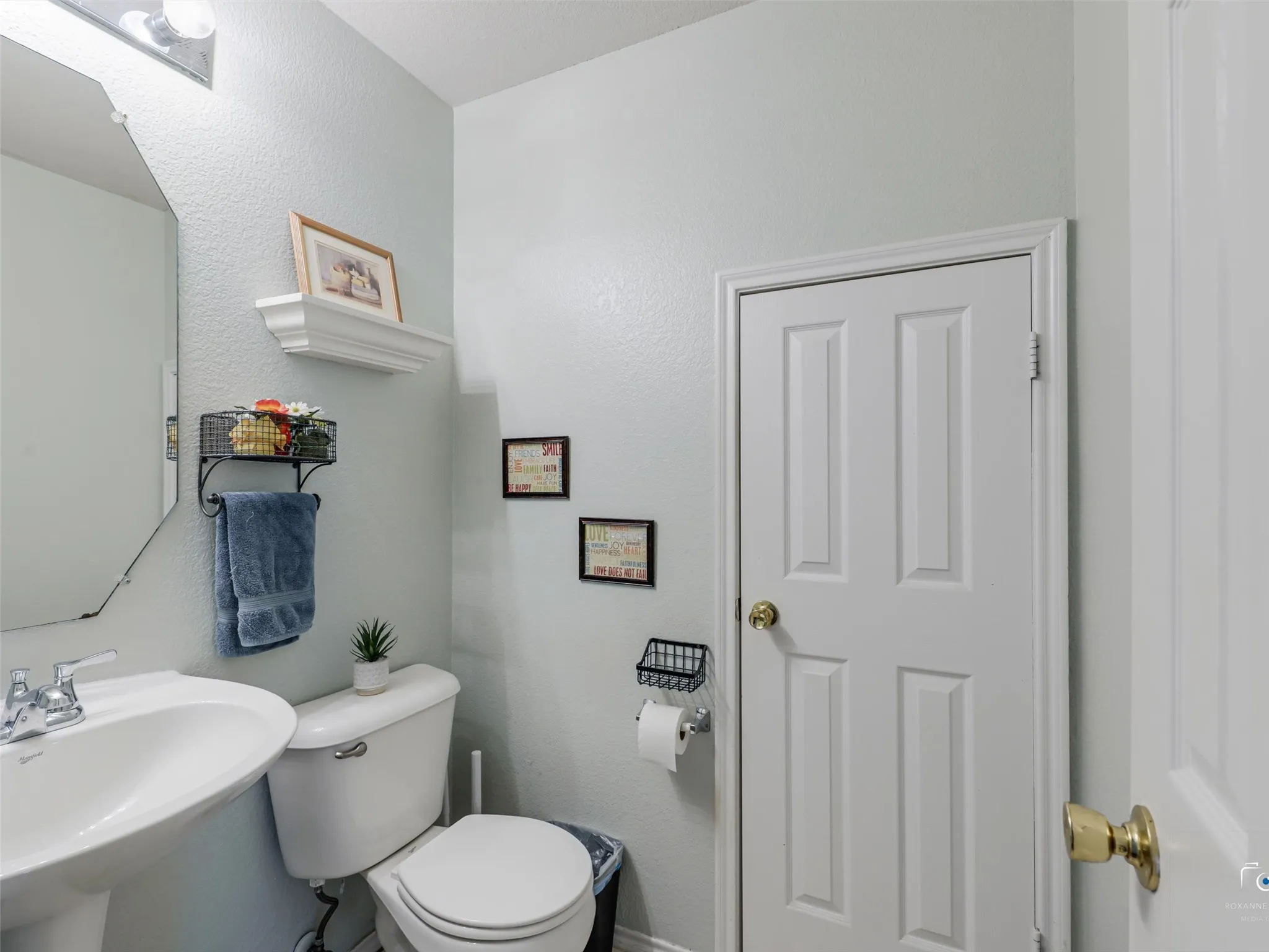 Half bath down