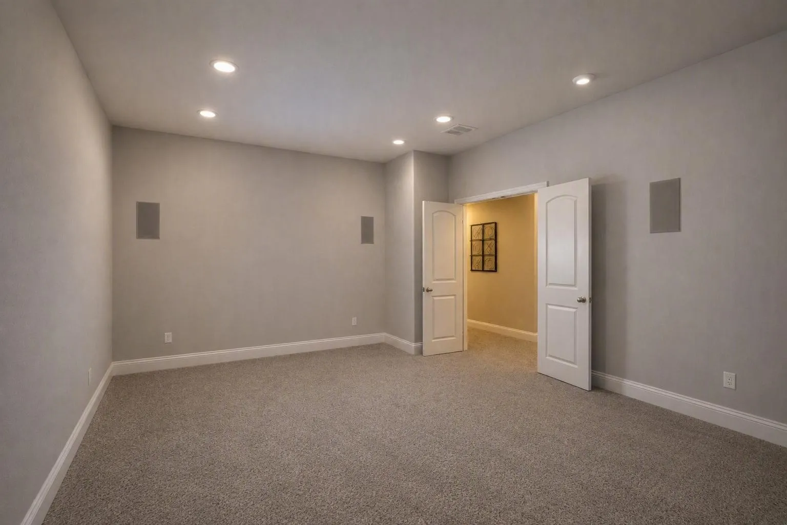 Media room upstairs with surround sound