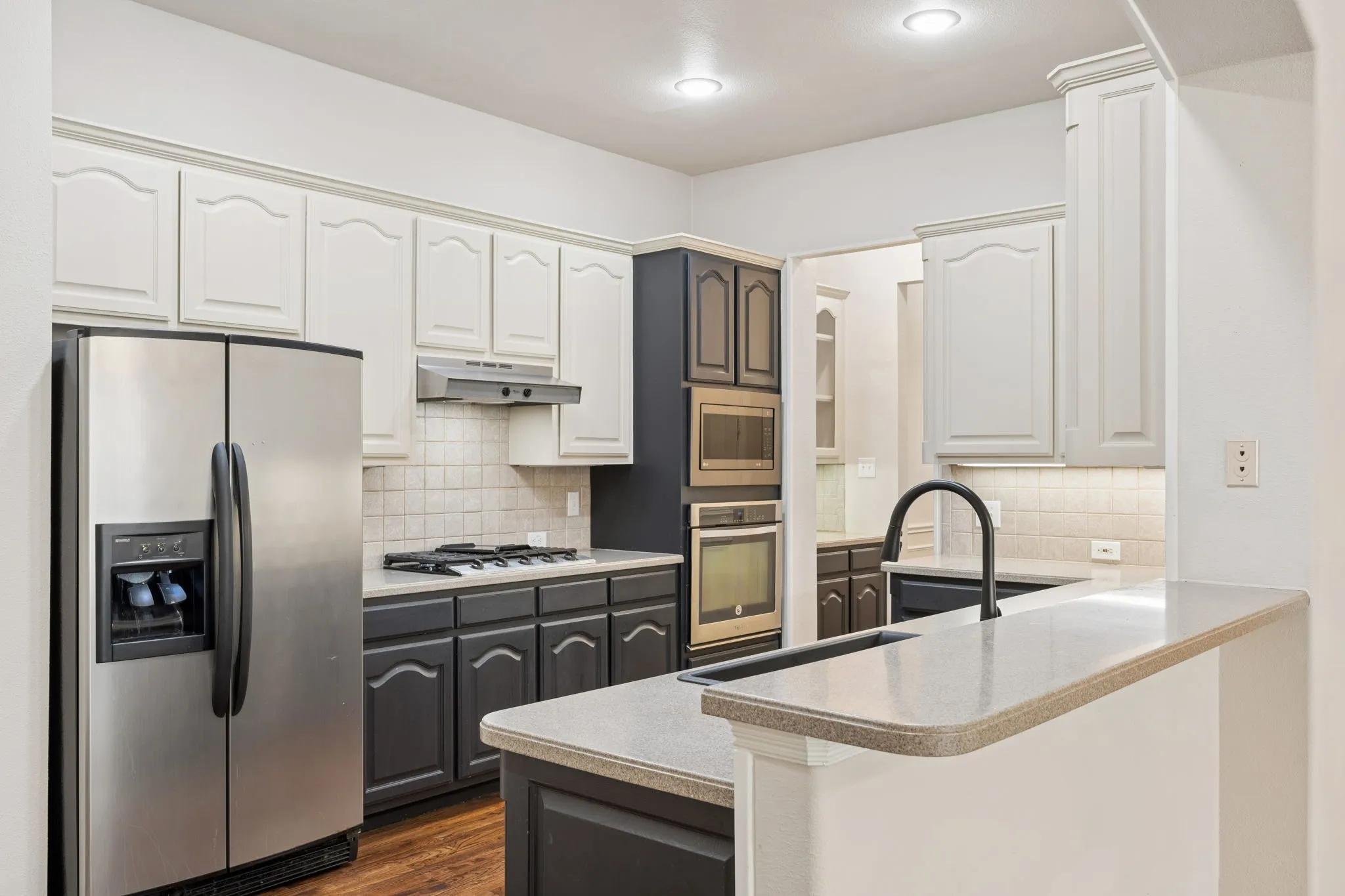 Kitchen with breakfast bar and lots of counter space