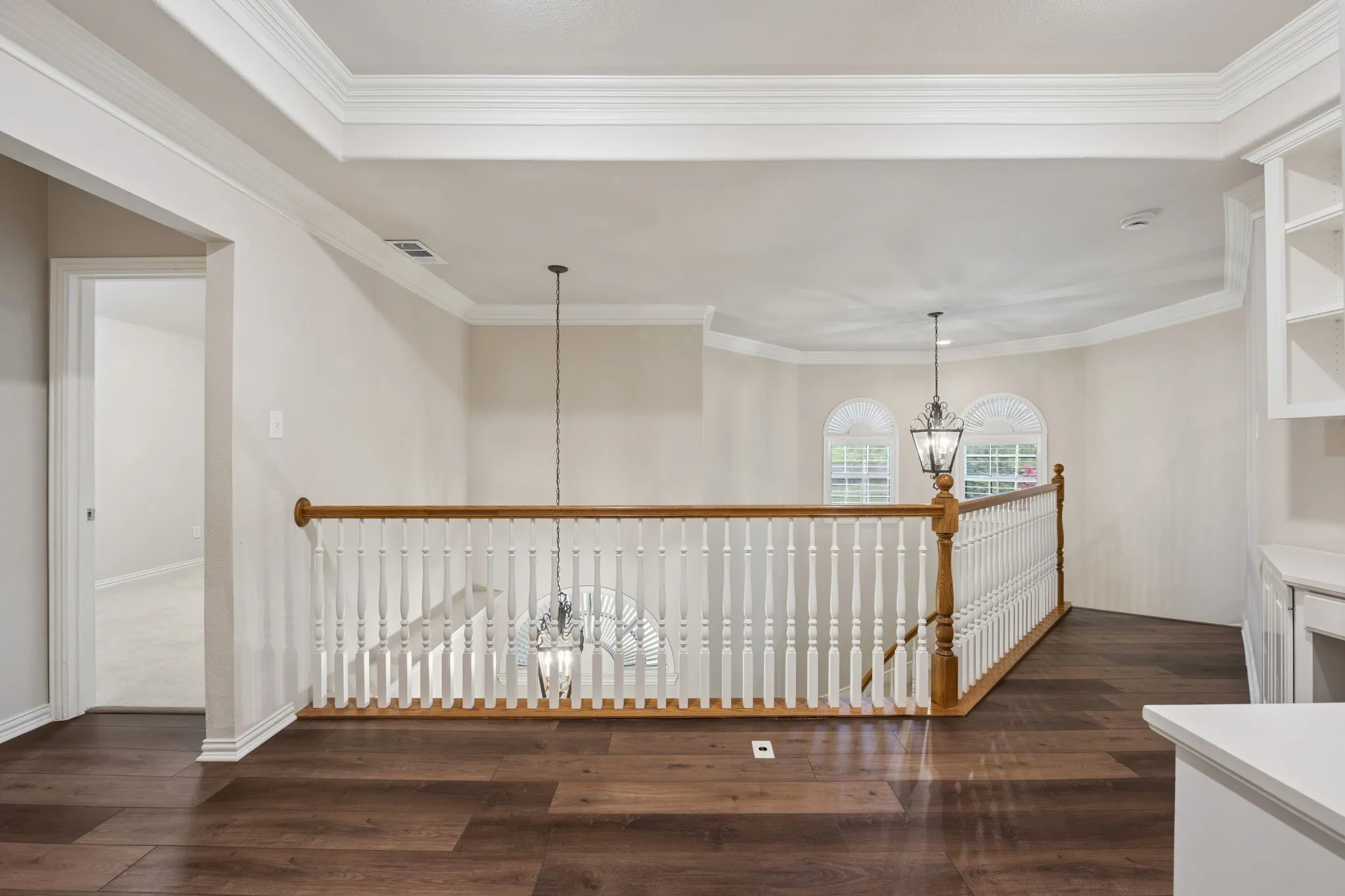 Second floor landing in loft area