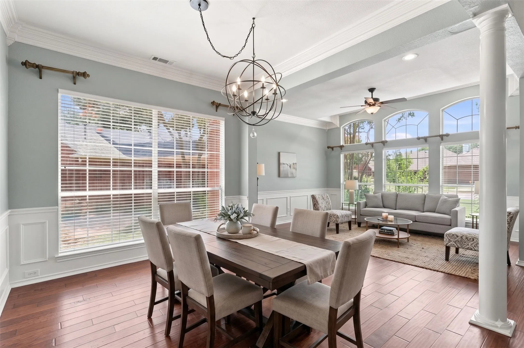 Virtual staging formal living and dining
