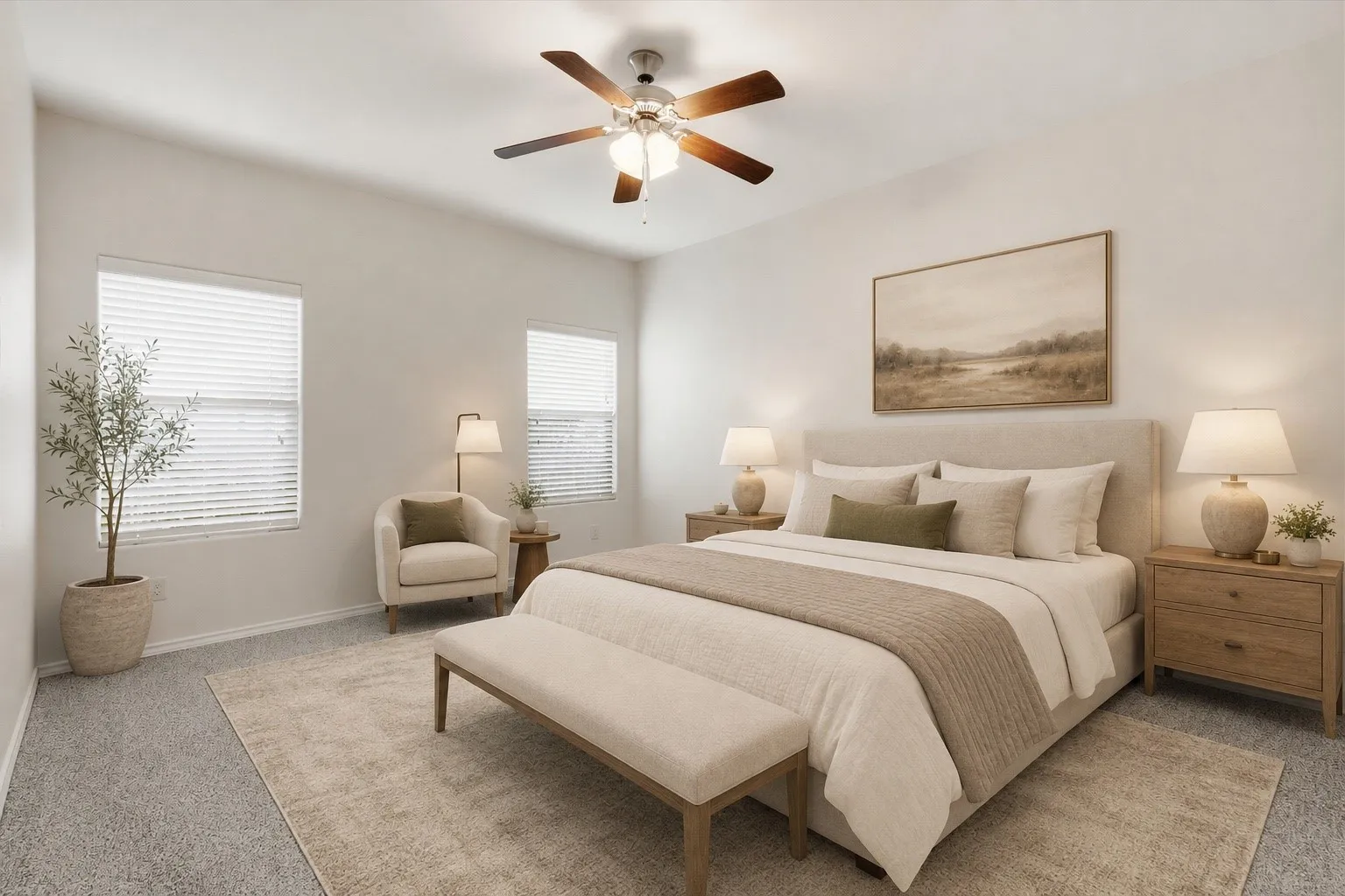 Primary Bedroom - Virtually Staged