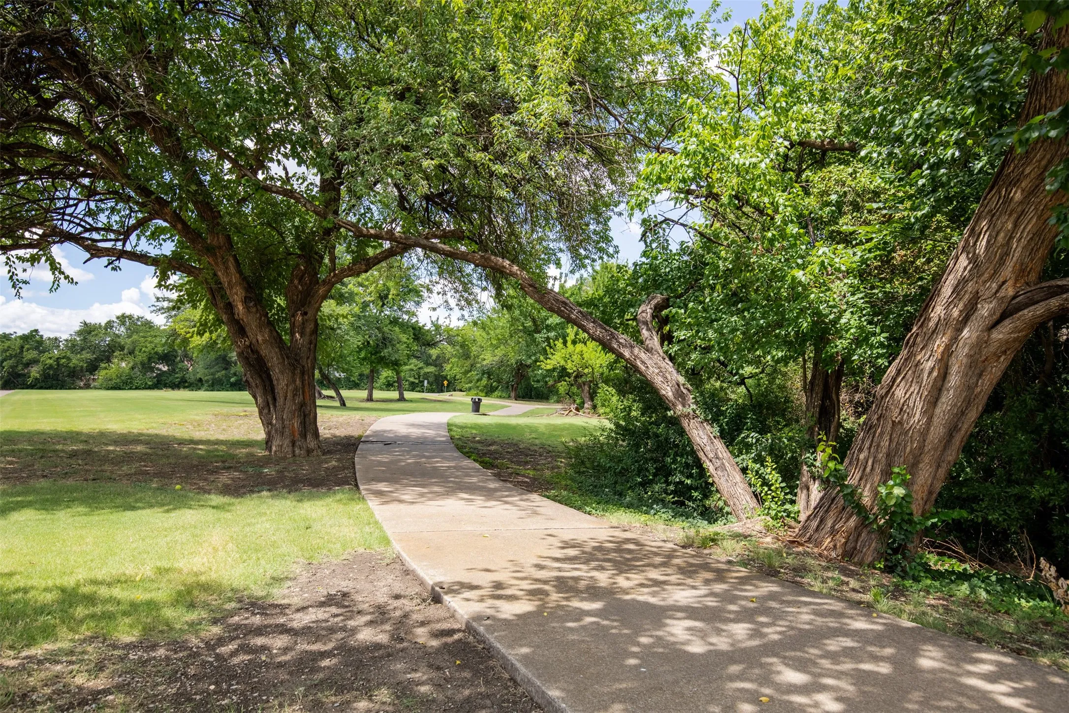 Community walking trails with green space.