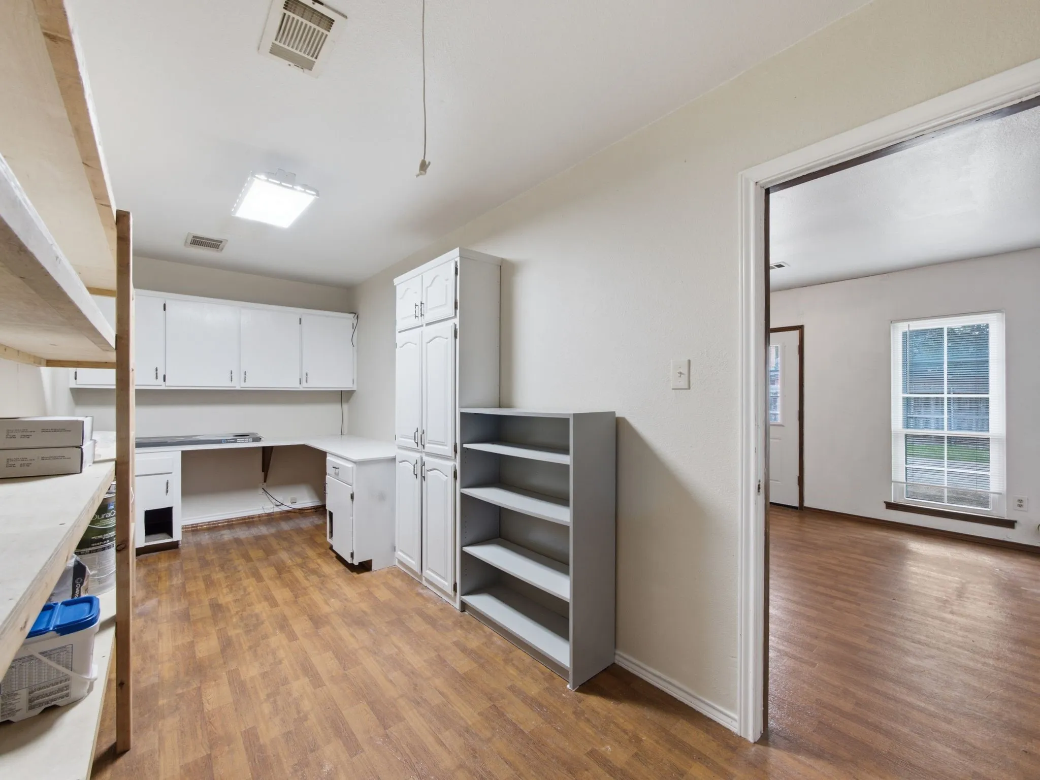 Large storage closet off the laundry room