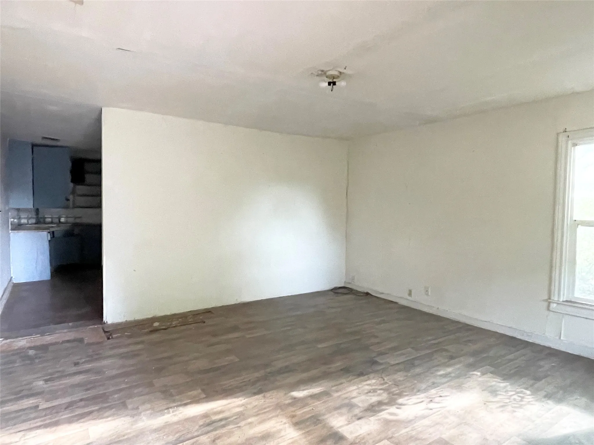 From front door into living room