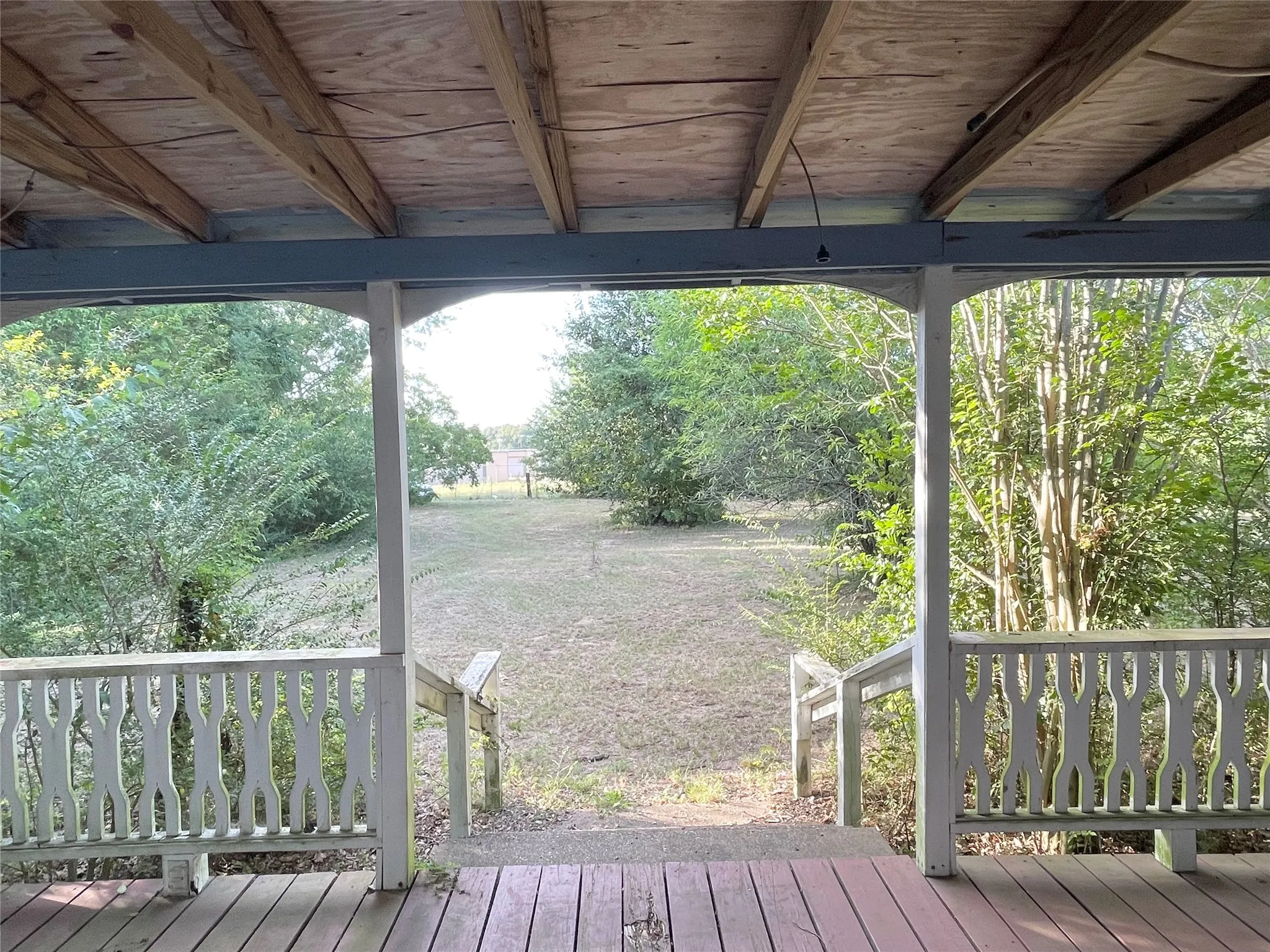 Front deck looking out from front door