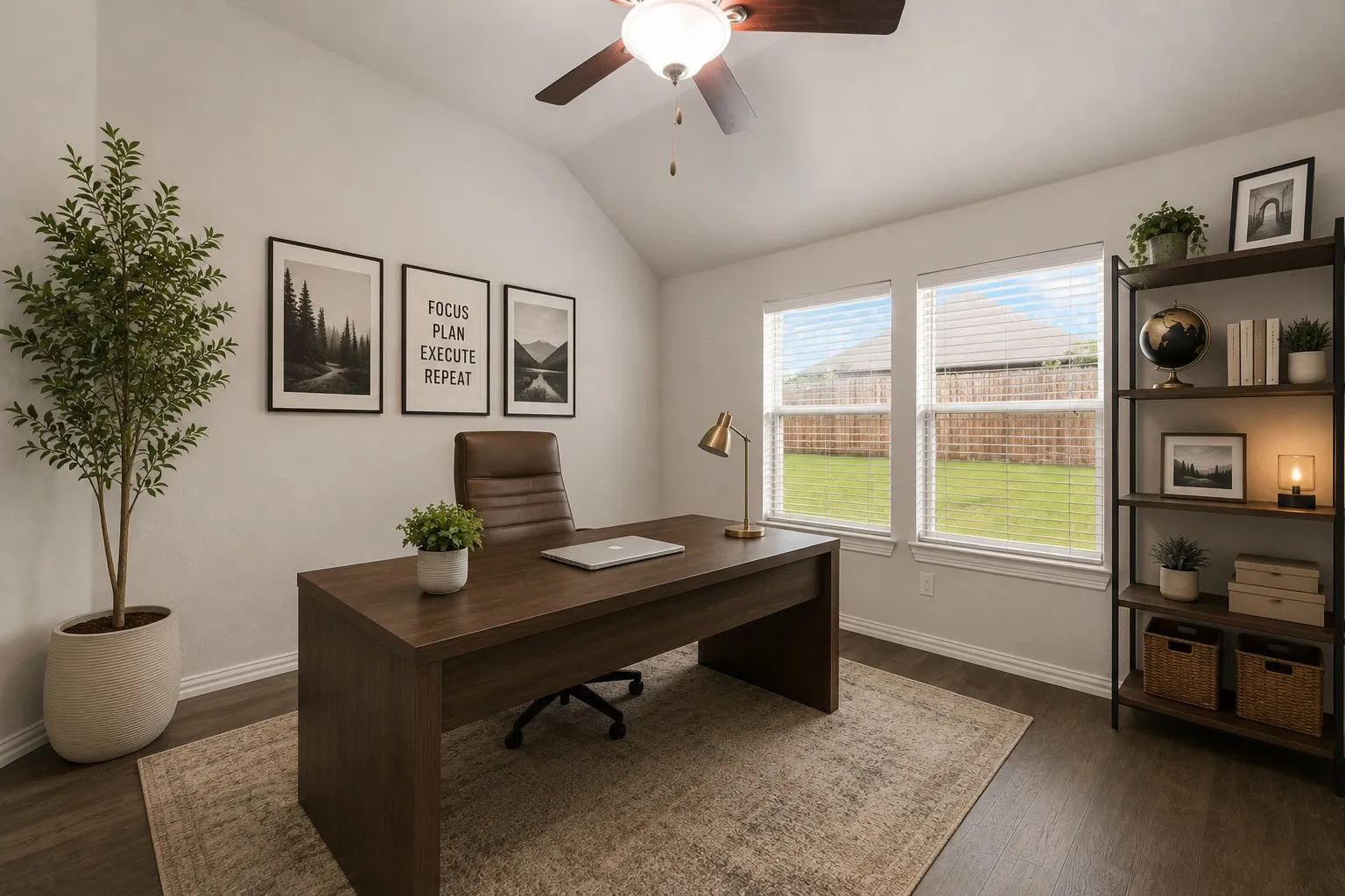 Virtual staged office