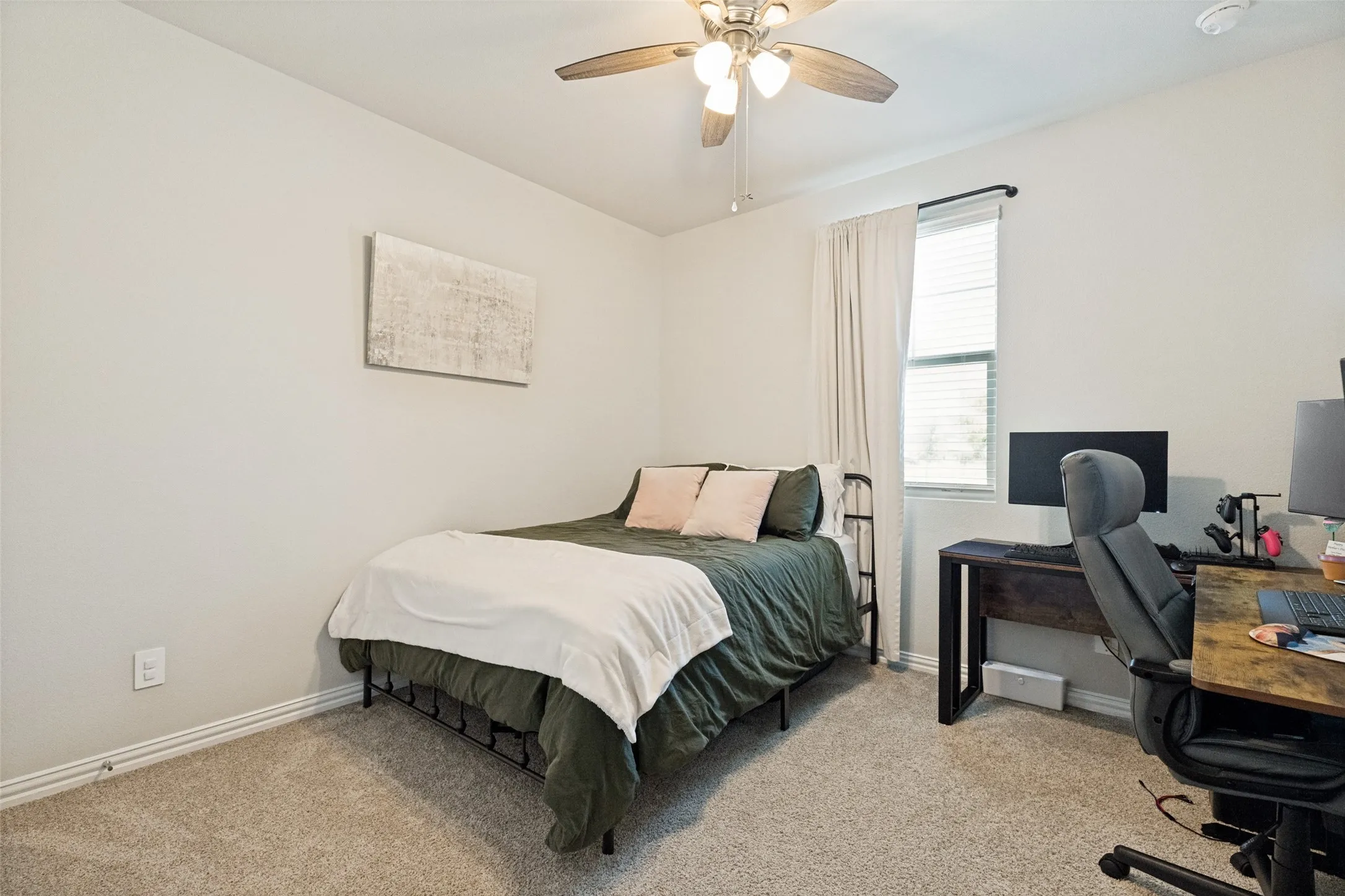 Located near the front away from other bedrooms