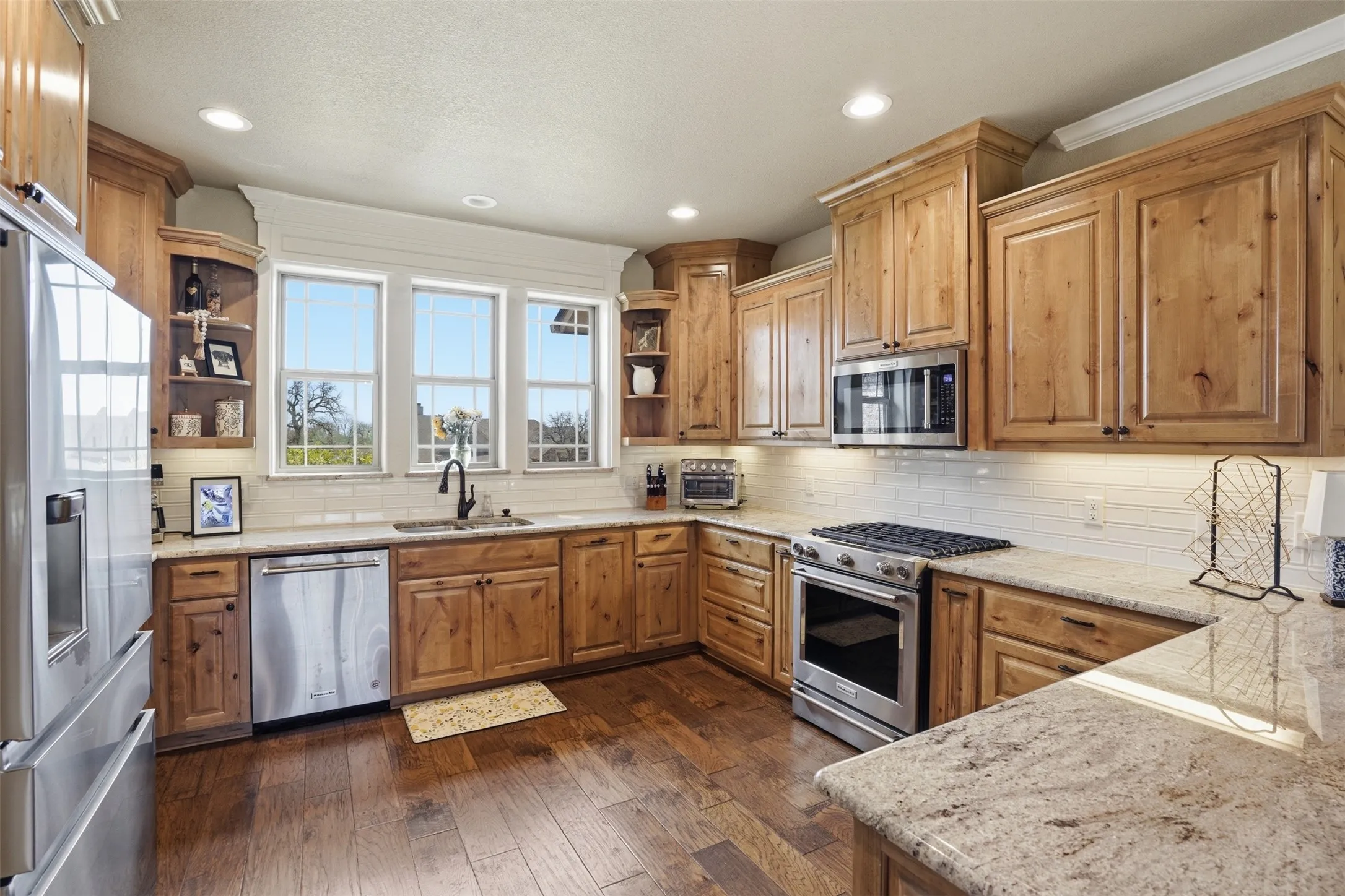 Beautiful cabinetry and countertops.