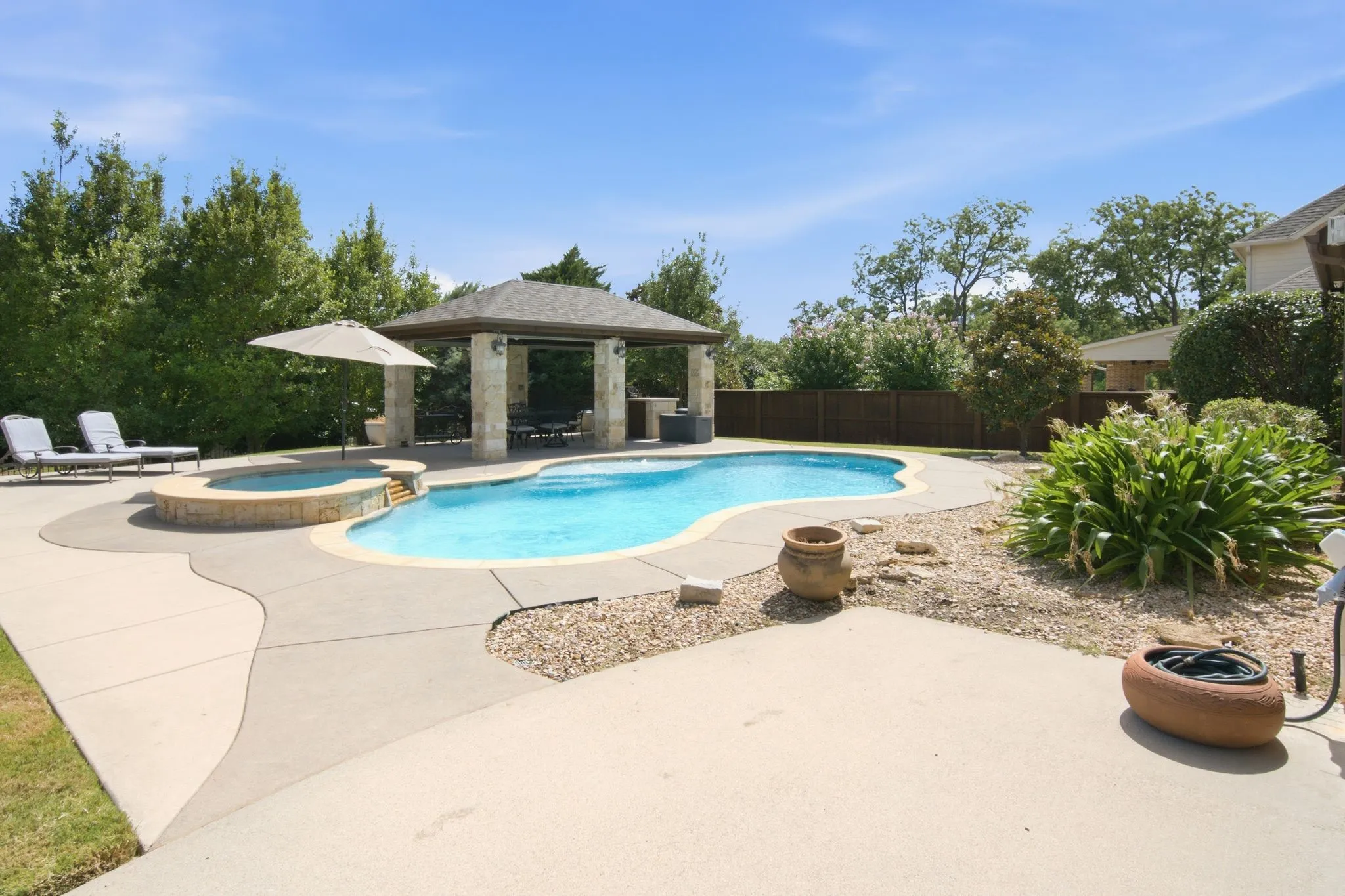 The perfect setting for outdoor entertaining and relaxation.