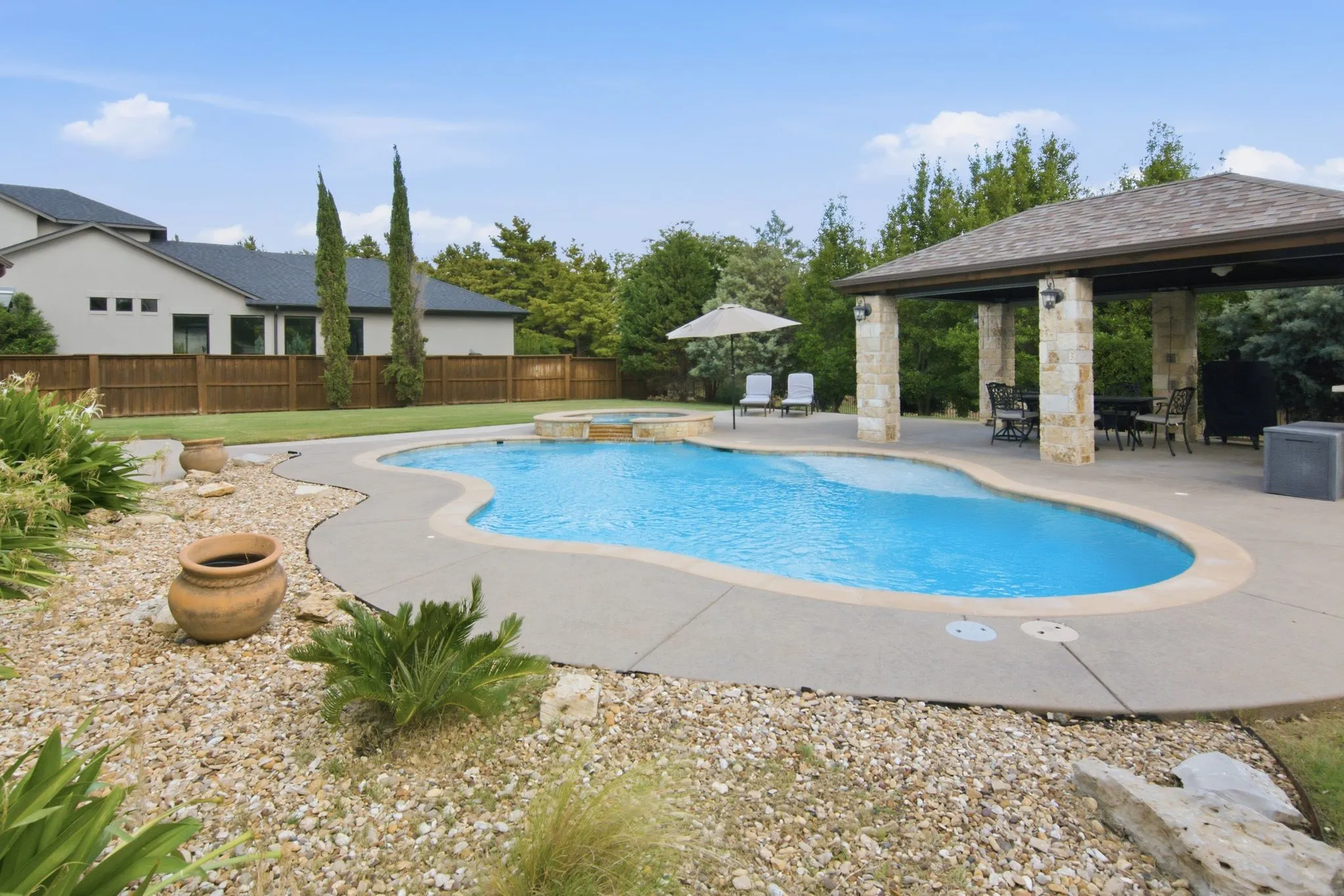 Pool resurfaced and concrete sealed in 2025. Salt cell and pool filters replaced in 2026.