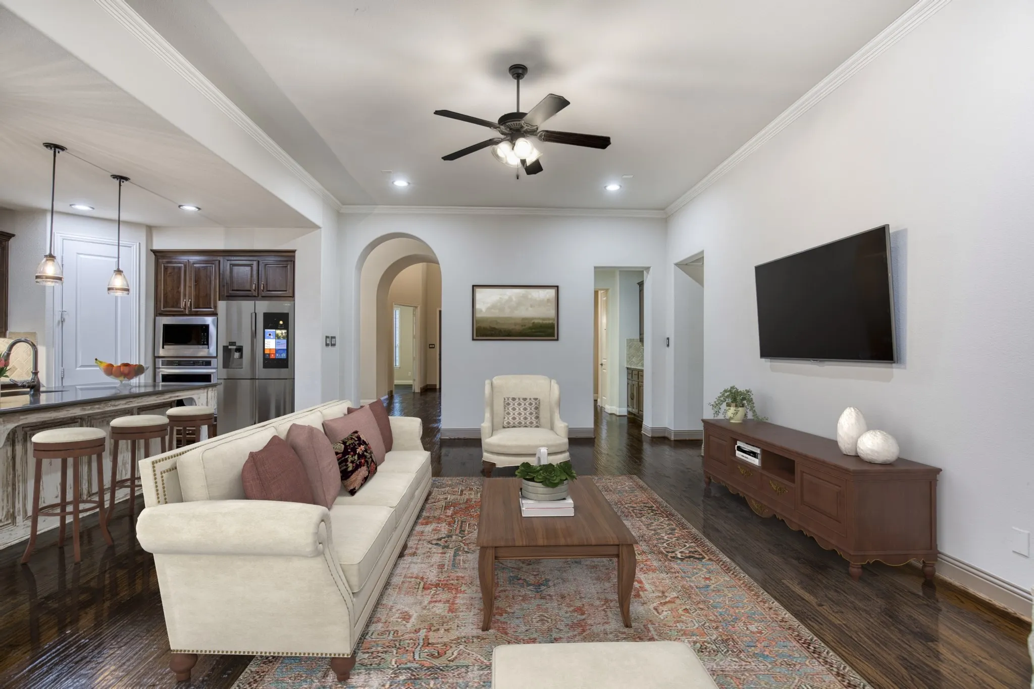 Spacious living room.