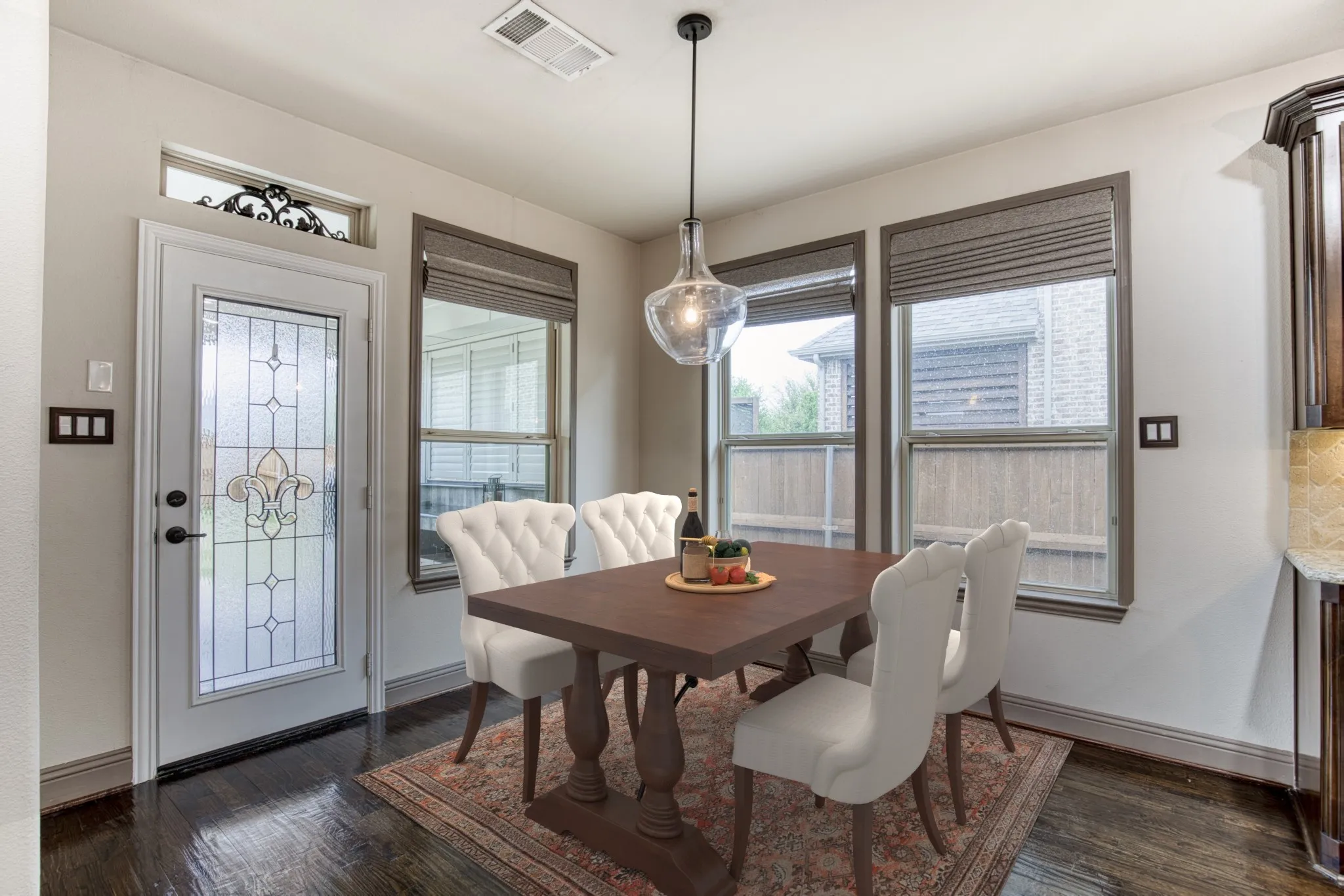 Breakfast room with natural light.