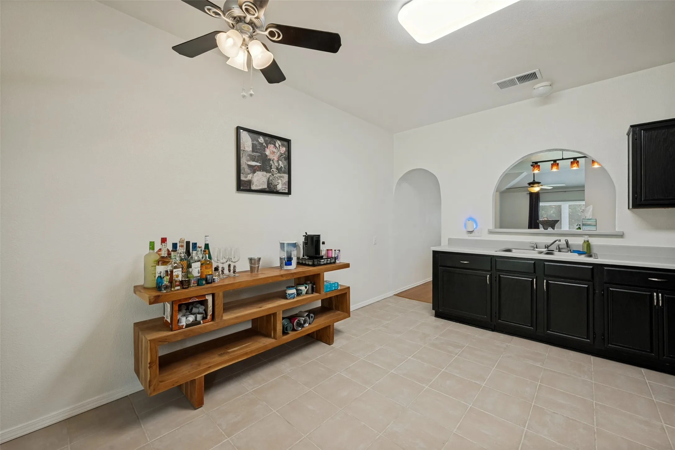 Kitchen space for a coffee bar or eat in dining