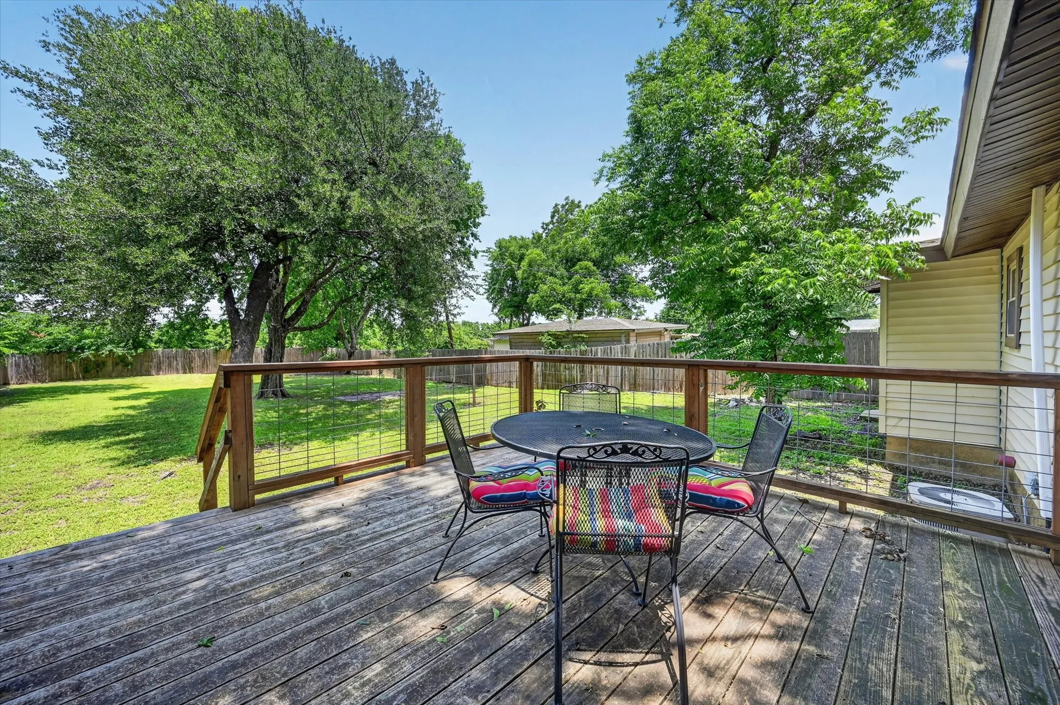Outdoor Deck offers a place to unwind