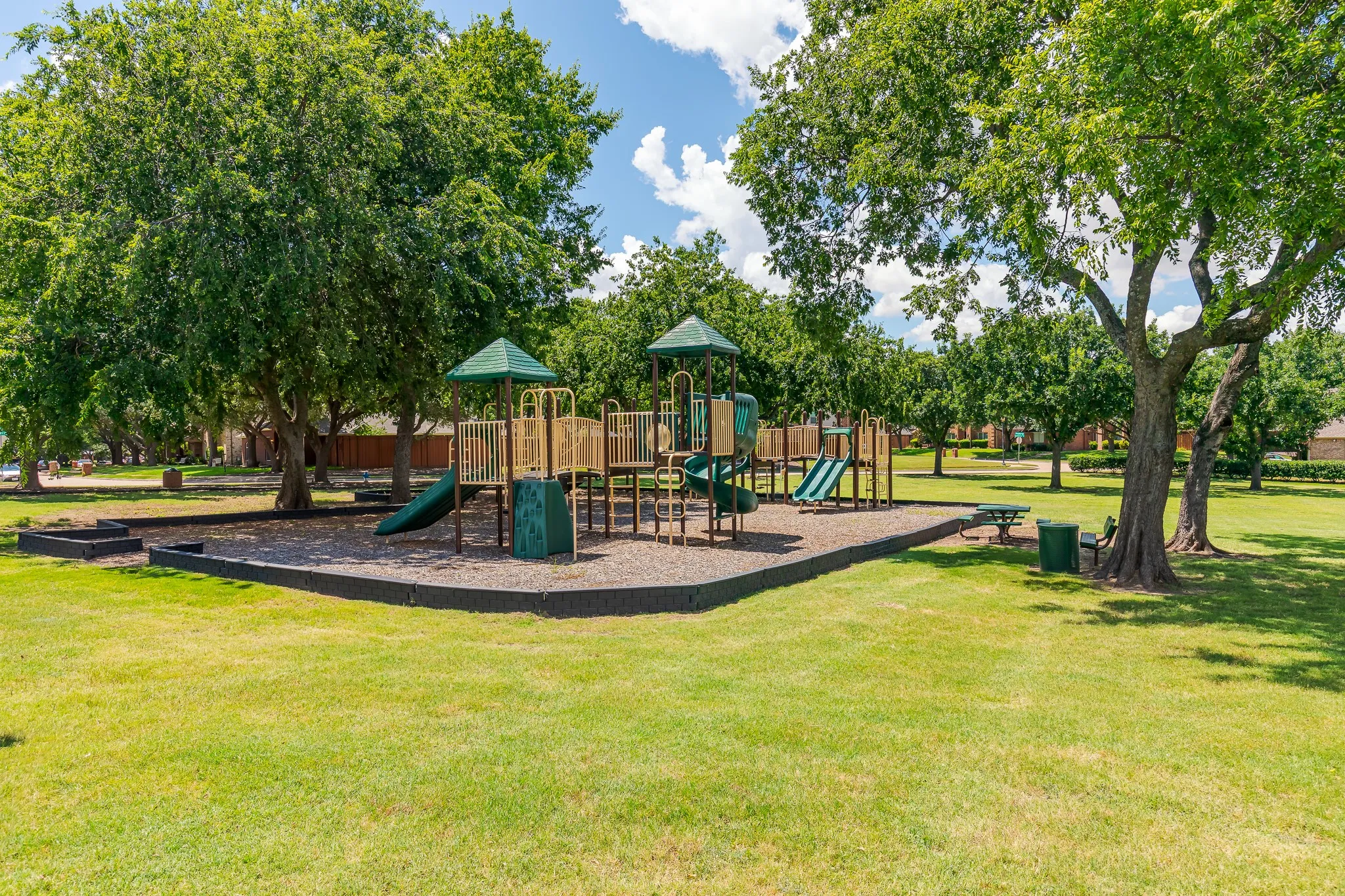 Walk to large playground/park on same street