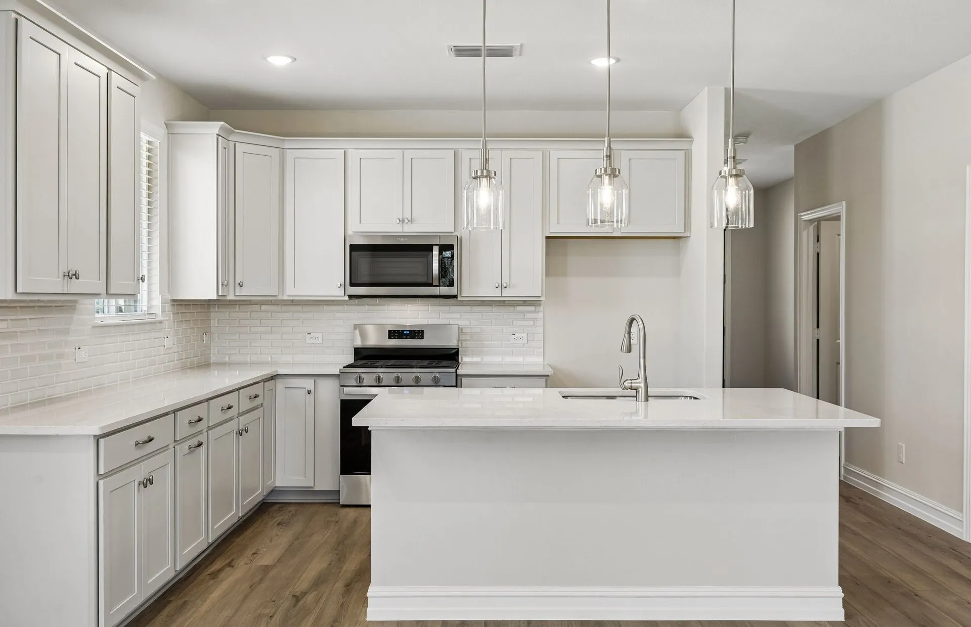 Abundant cabinet space available