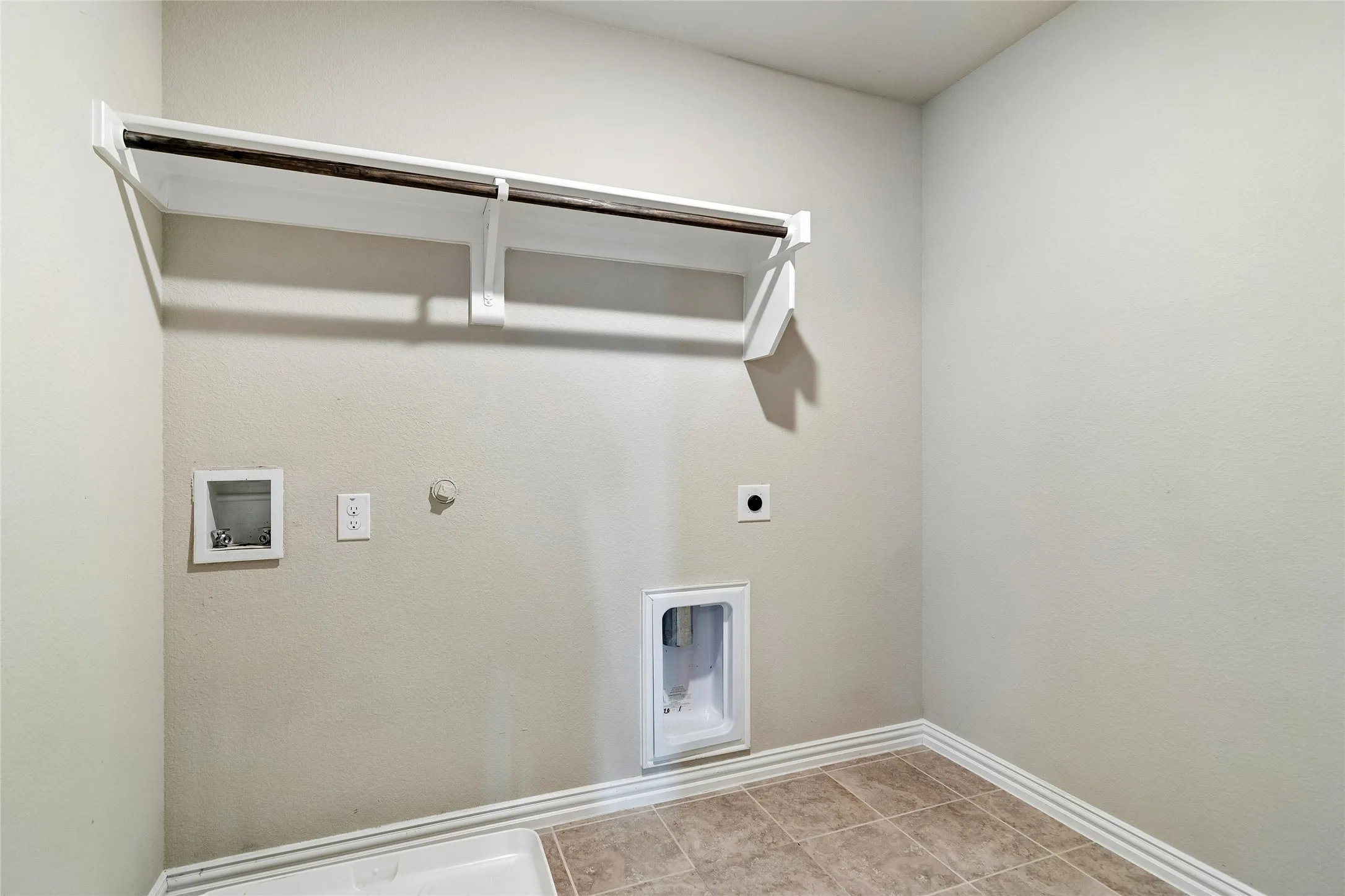 Laundry is located upstairs