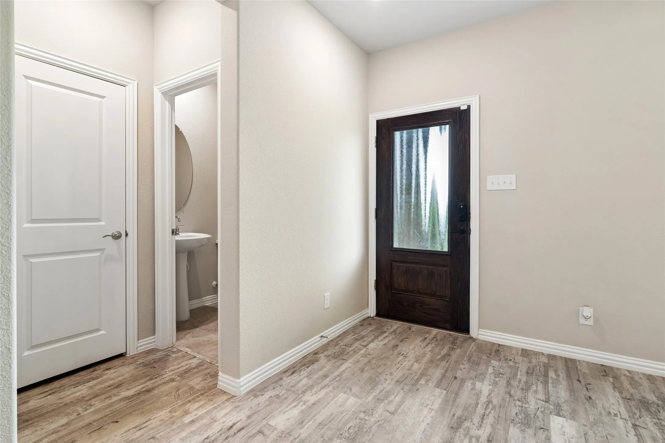 Coat closet at entry