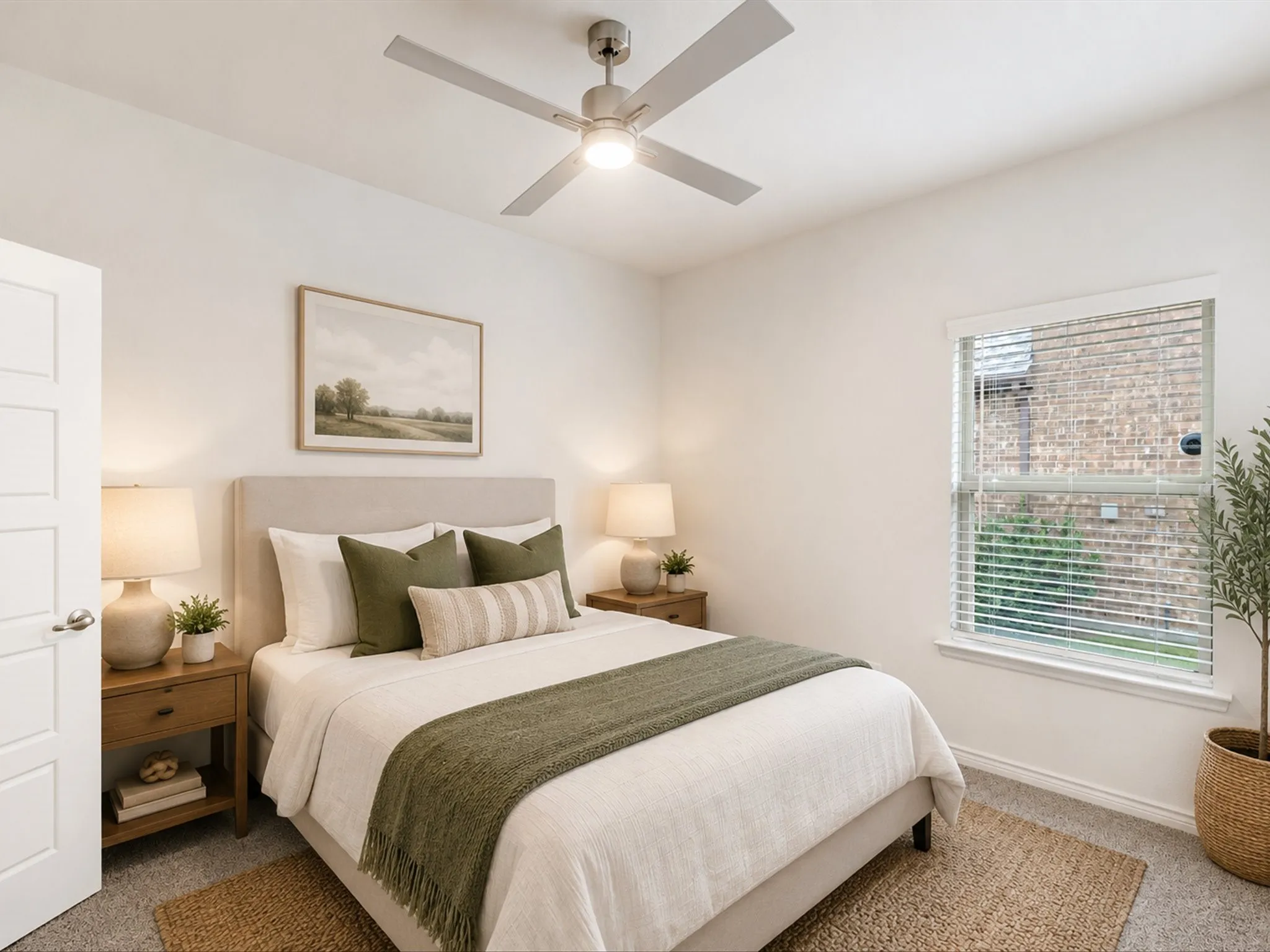 3rd bedroom offering comfort and relaxation. Virtually Staged.