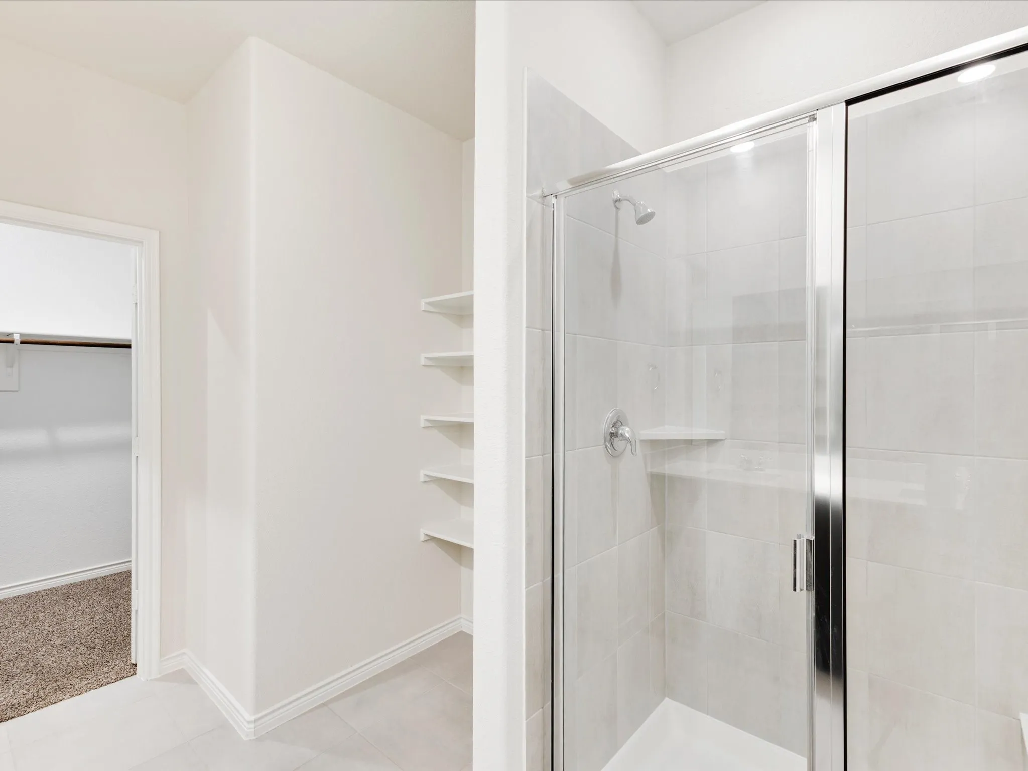 Spacious primary bathroom