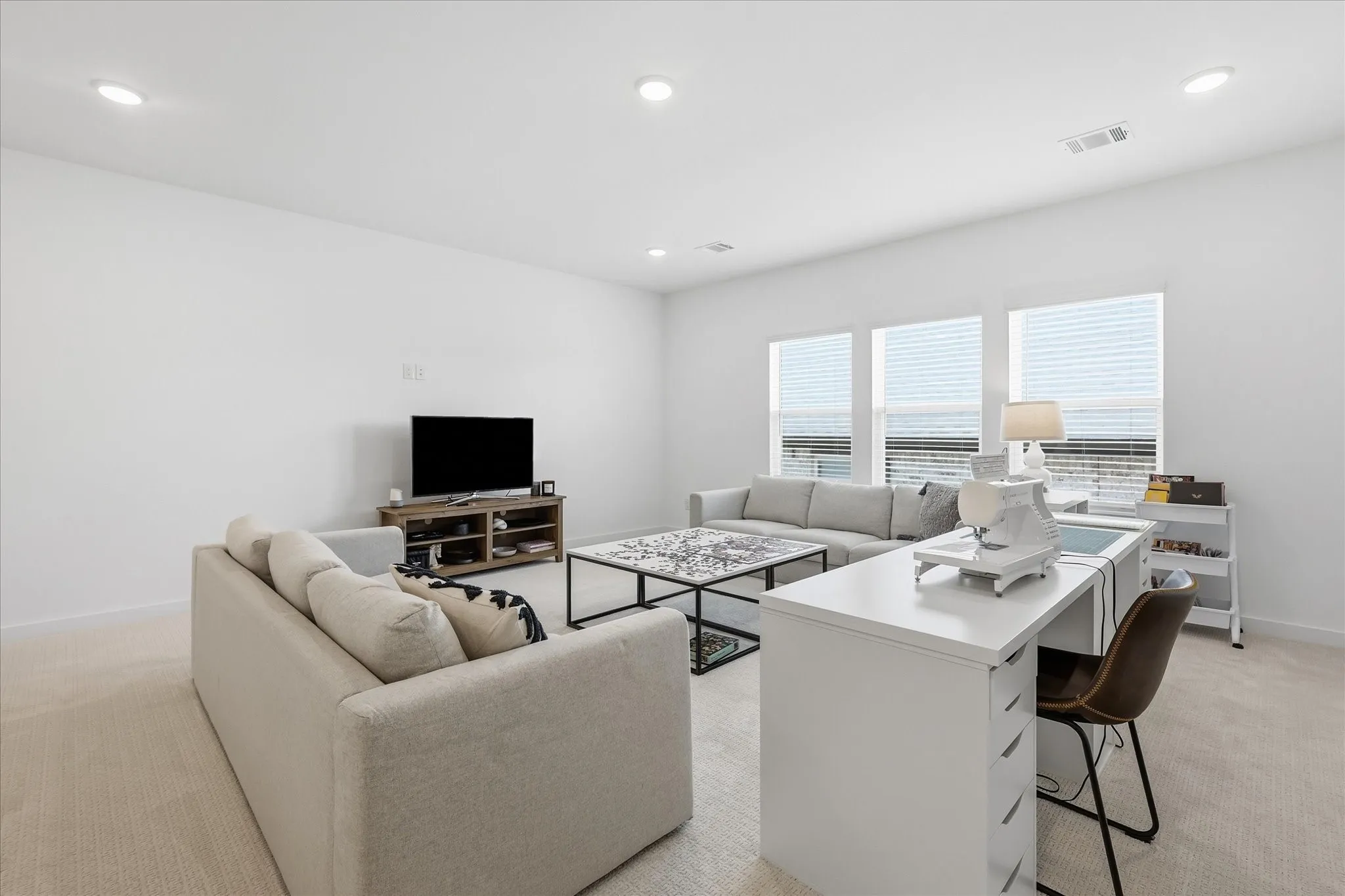 Second living area upstairs that can be utilized as playroom, game room, media room, or use your imagination for all the possibilities.
