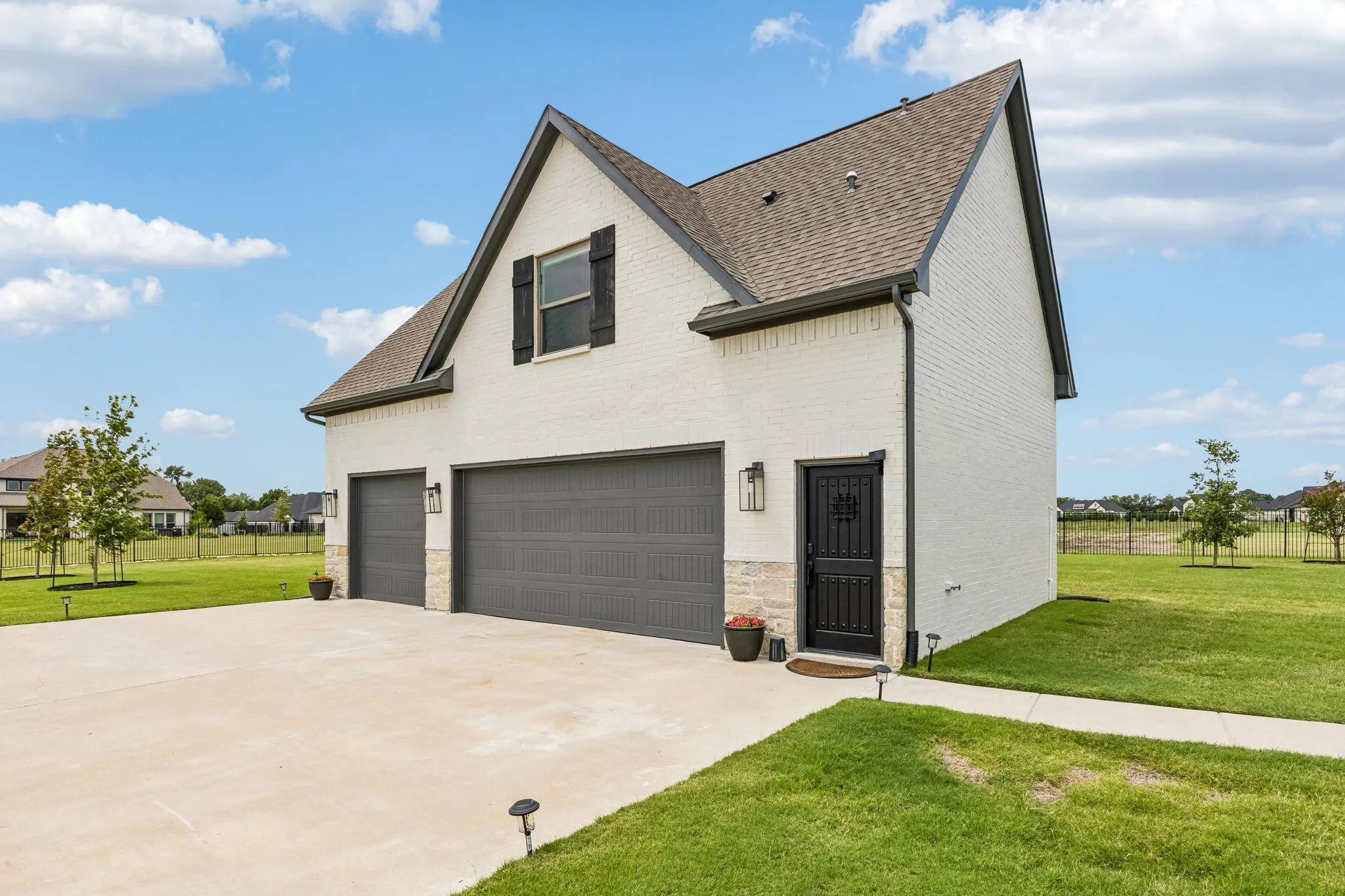 Beautifully finished apartment offers the comfort and privacy of a second residence with a full kitchen, dining area, living room, bedroom, full bath, separate HVAC system