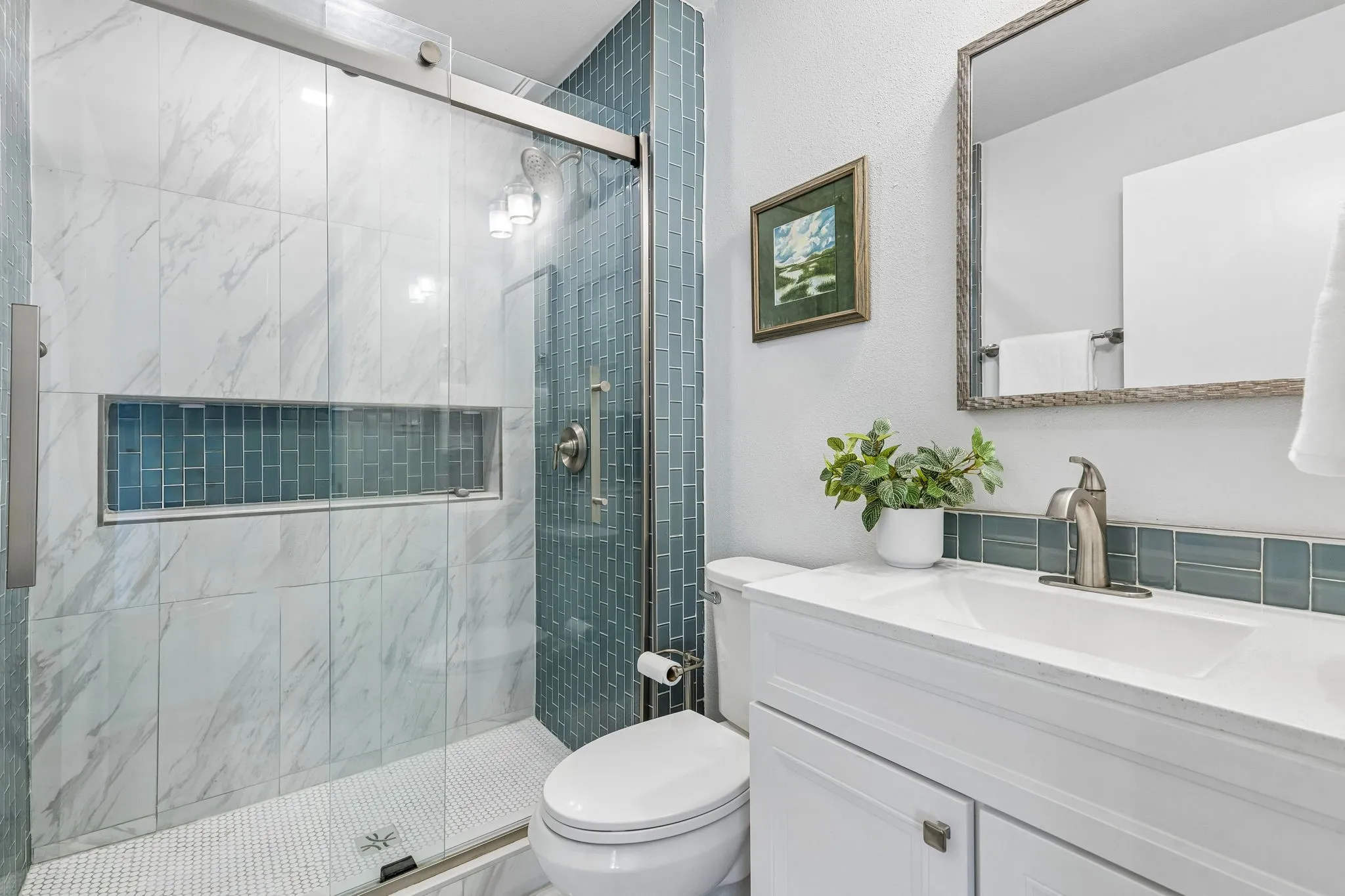 Beautifully finished apartment offers the comfort and privacy of a second residence with a full kitchen, dining area, living room, bedroom, full bath, separate HVAC system.