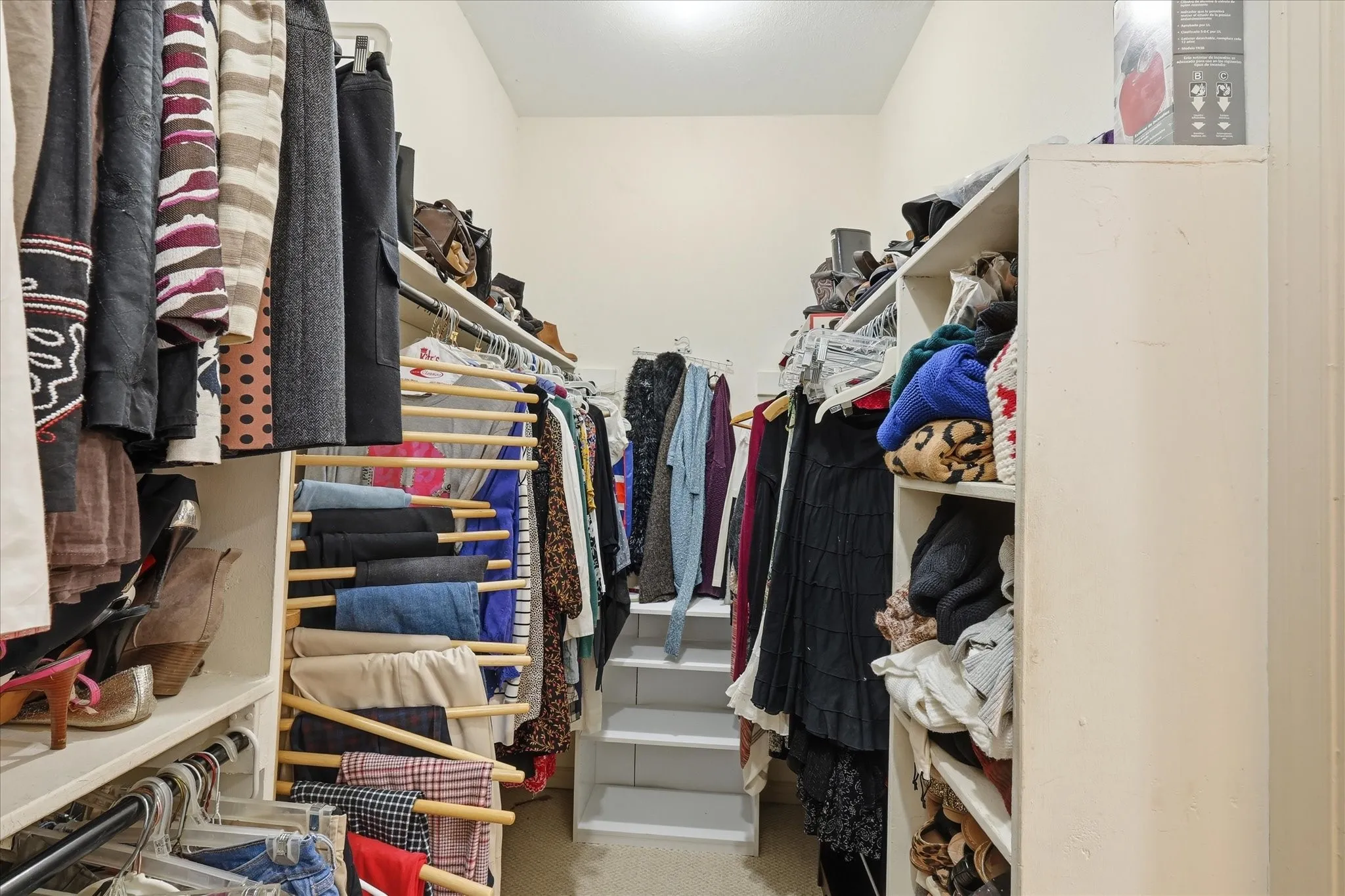 Very large walk in closet plus there is additional one also in primary