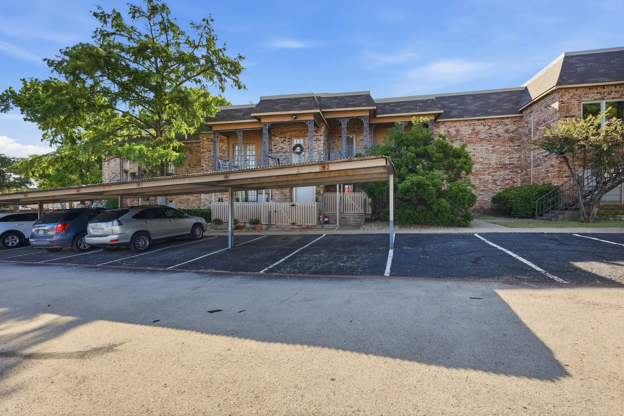 Covered parking spot