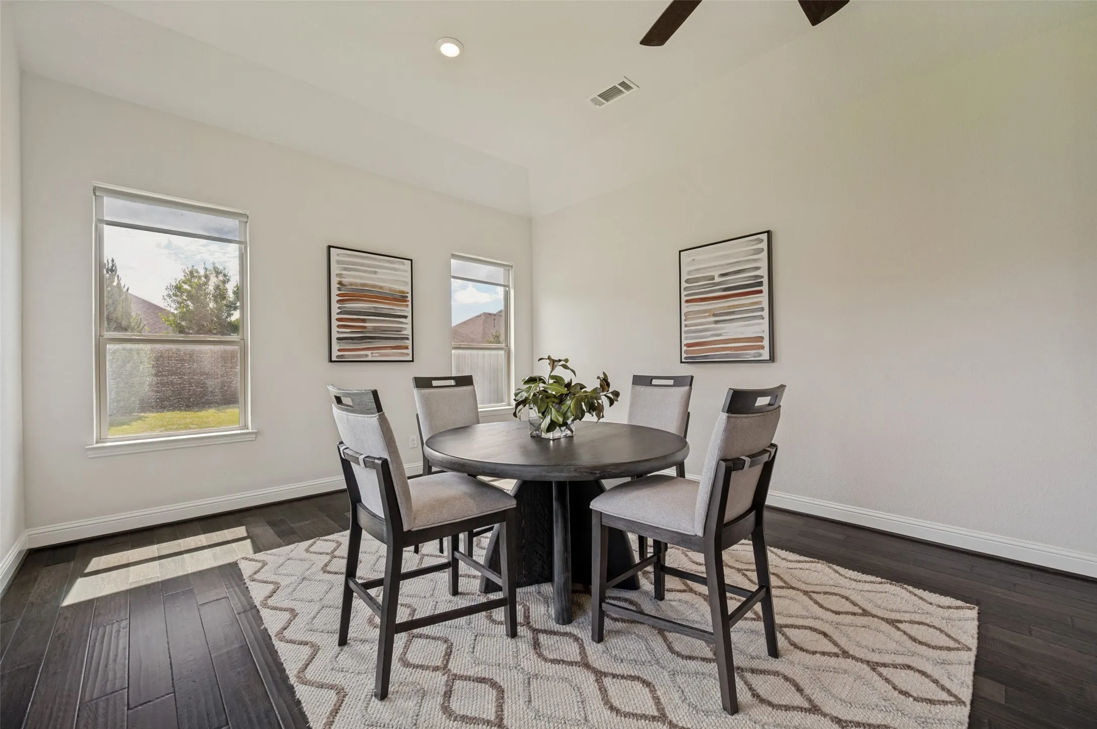 Bright breakfast nook perfect for casual dining and entertaining guests.