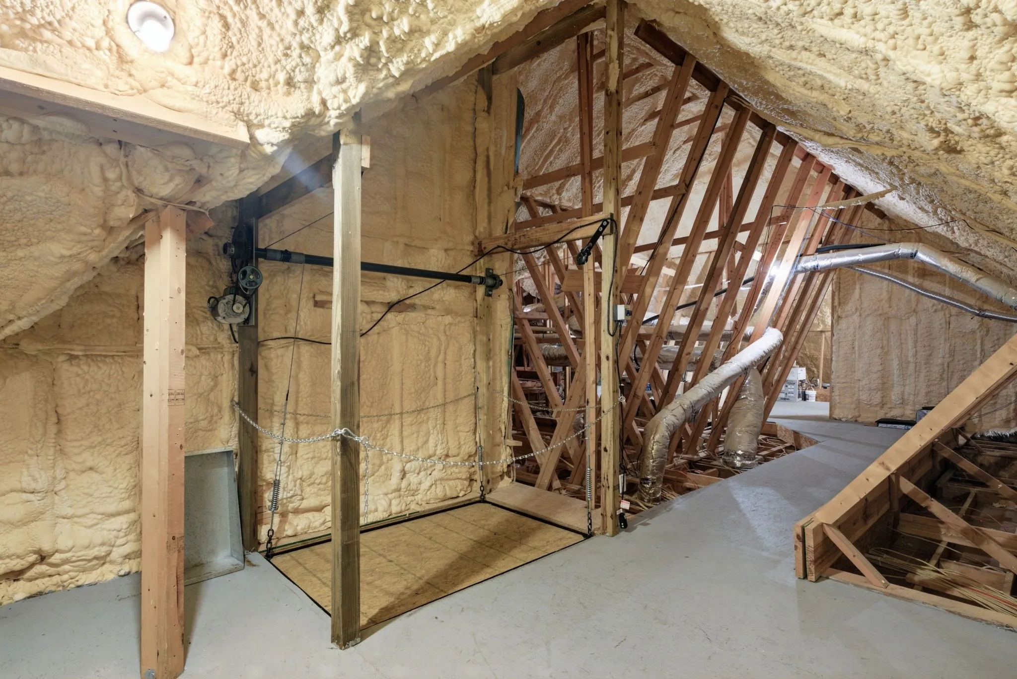 Attic lift pictured
