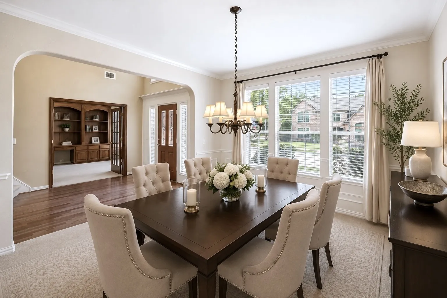 Formal Dining Room, Virtual Staged