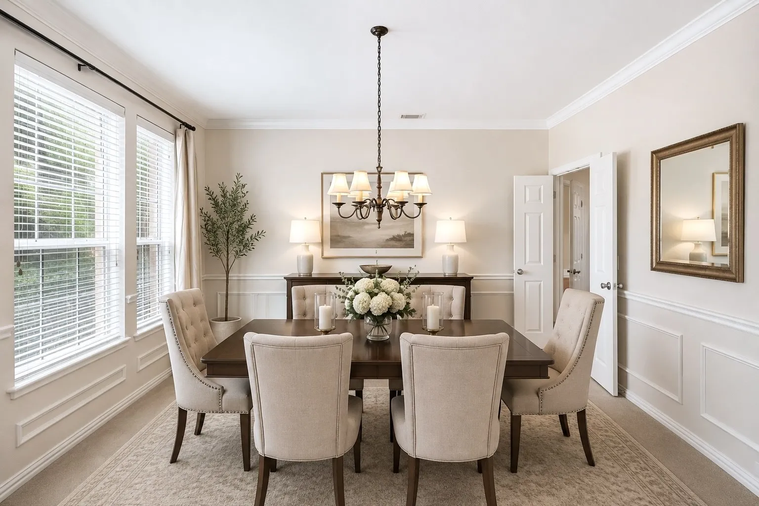 Formal Dining Room, Virtual Staged