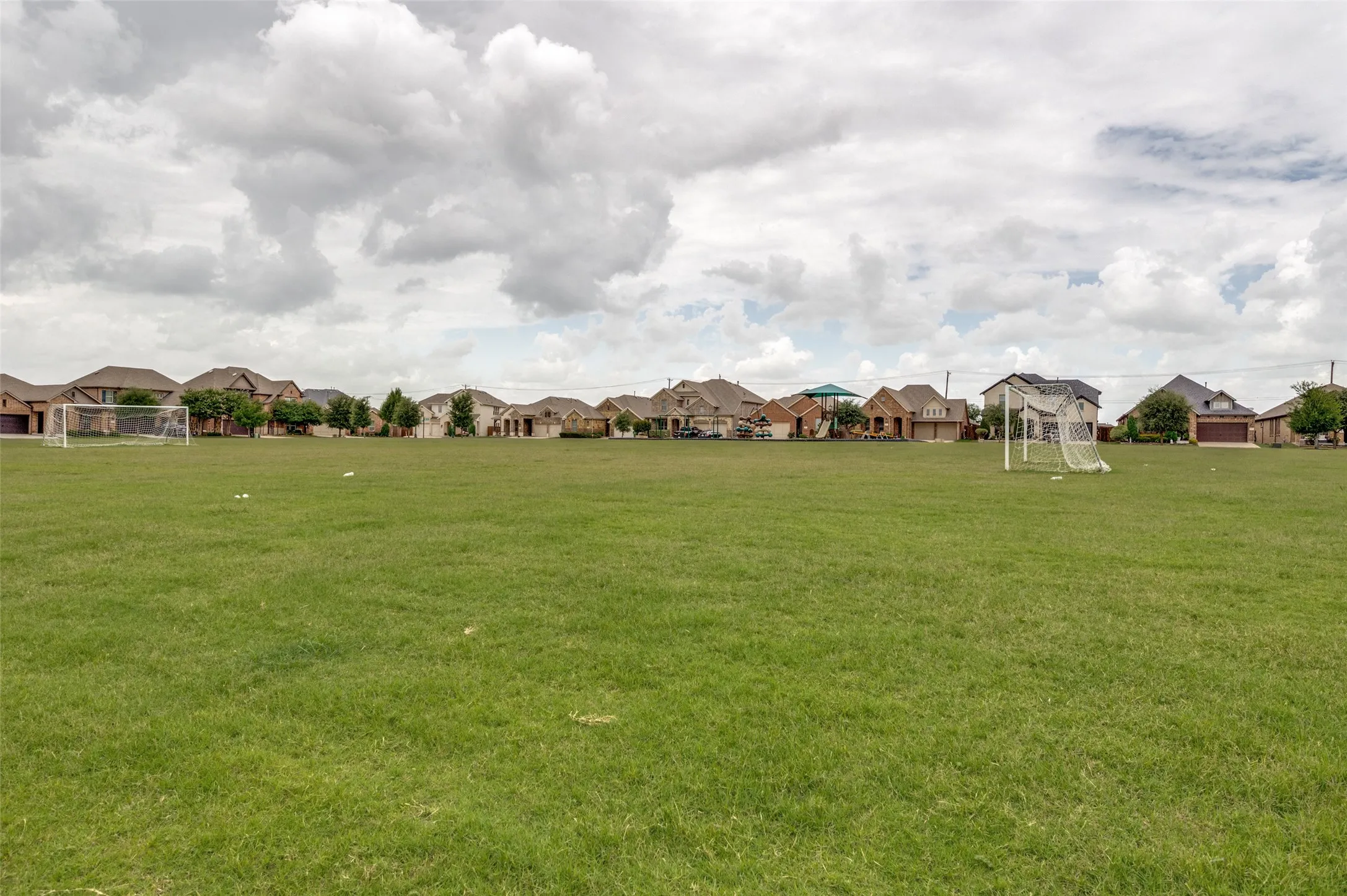 Park area in front of home.