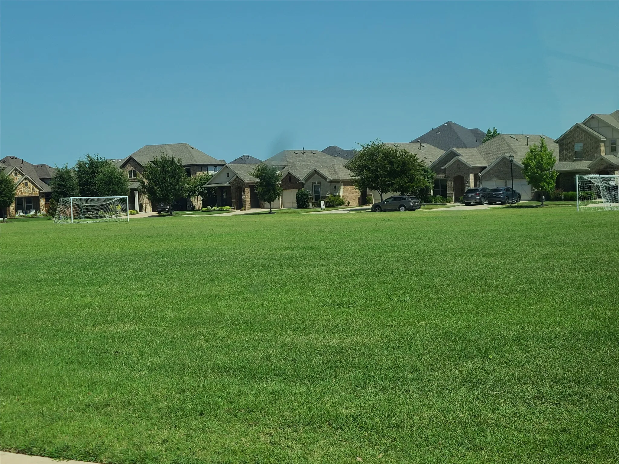 Open space in front of home.