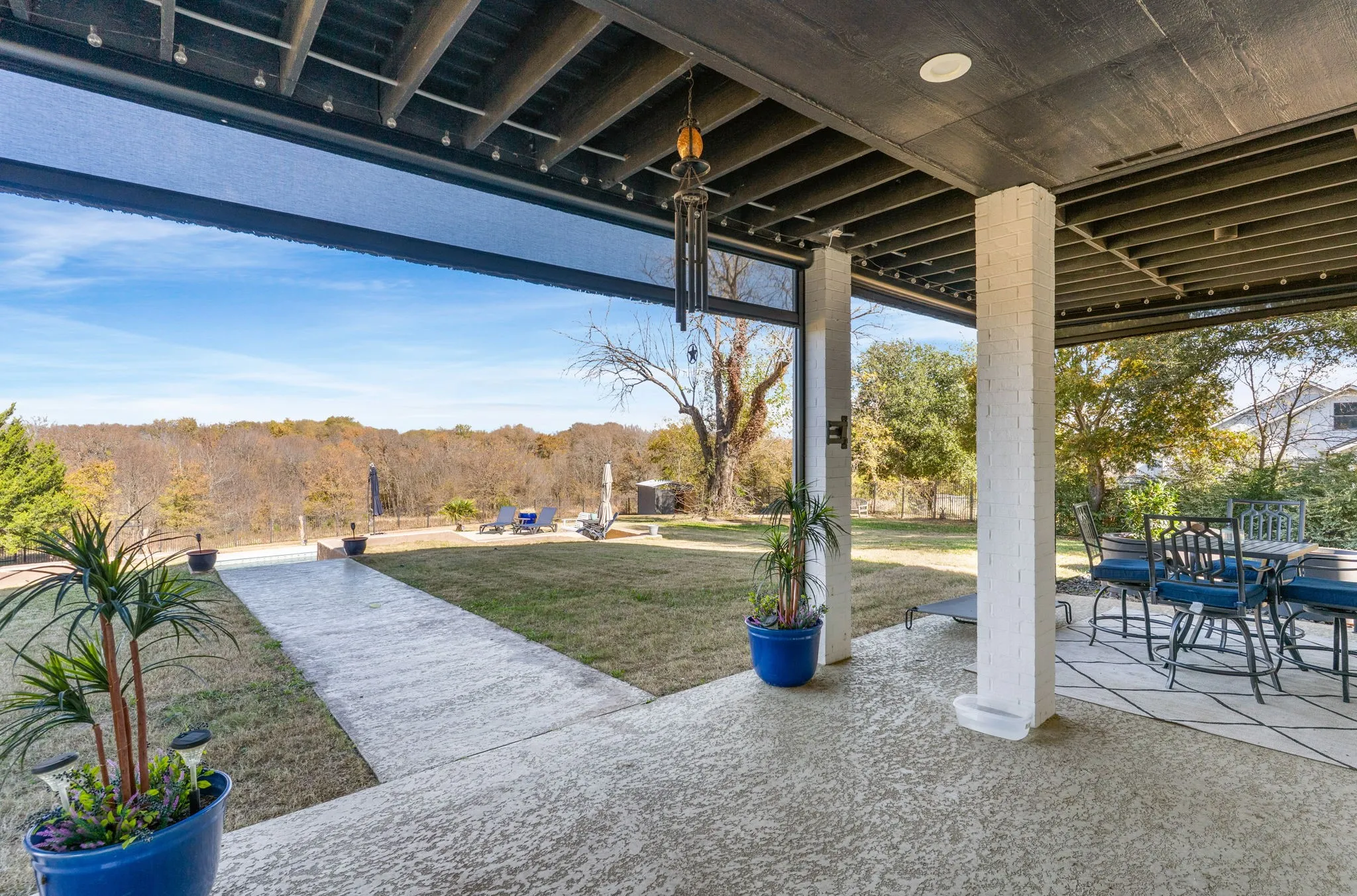 5 new, motorized patio screens were added in 2025.