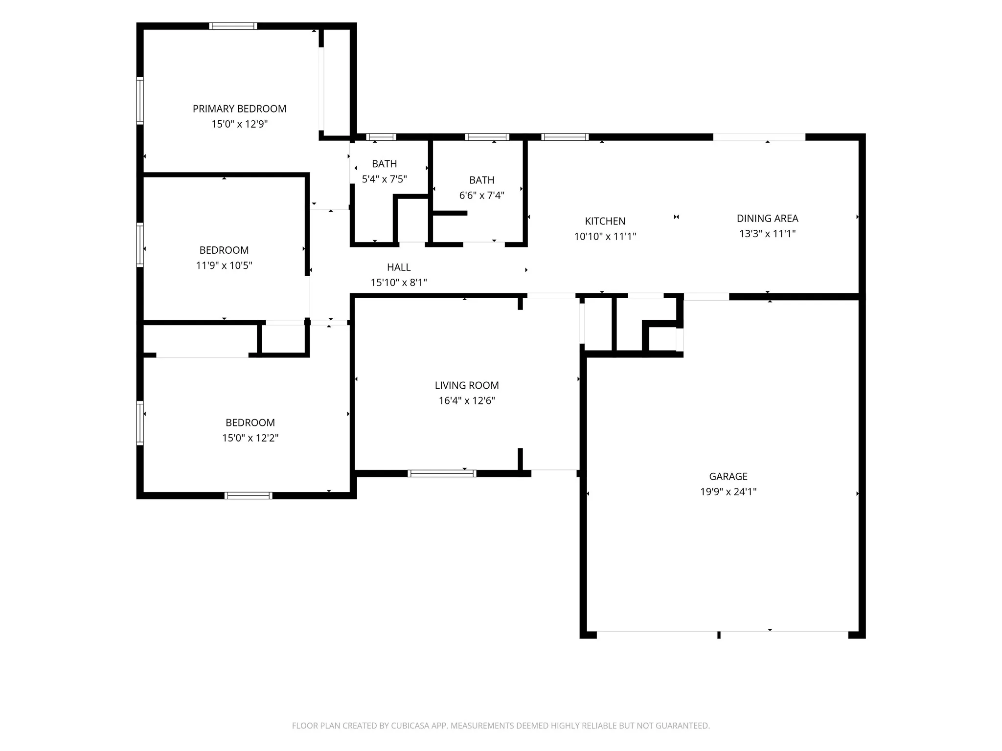 Floor plan of the entire home