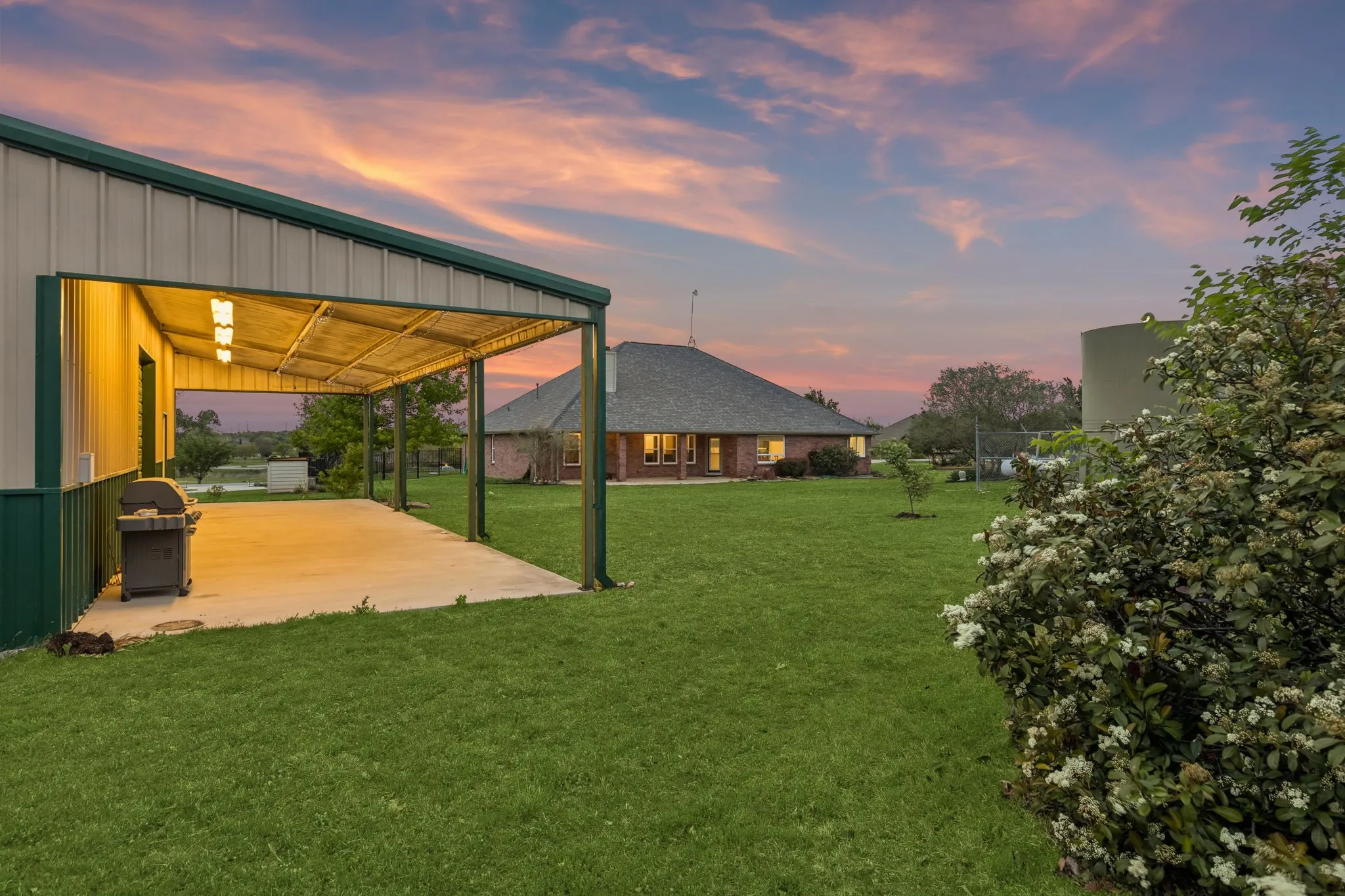 Covered Overhang Perfect For Outdoor Work Or Storage